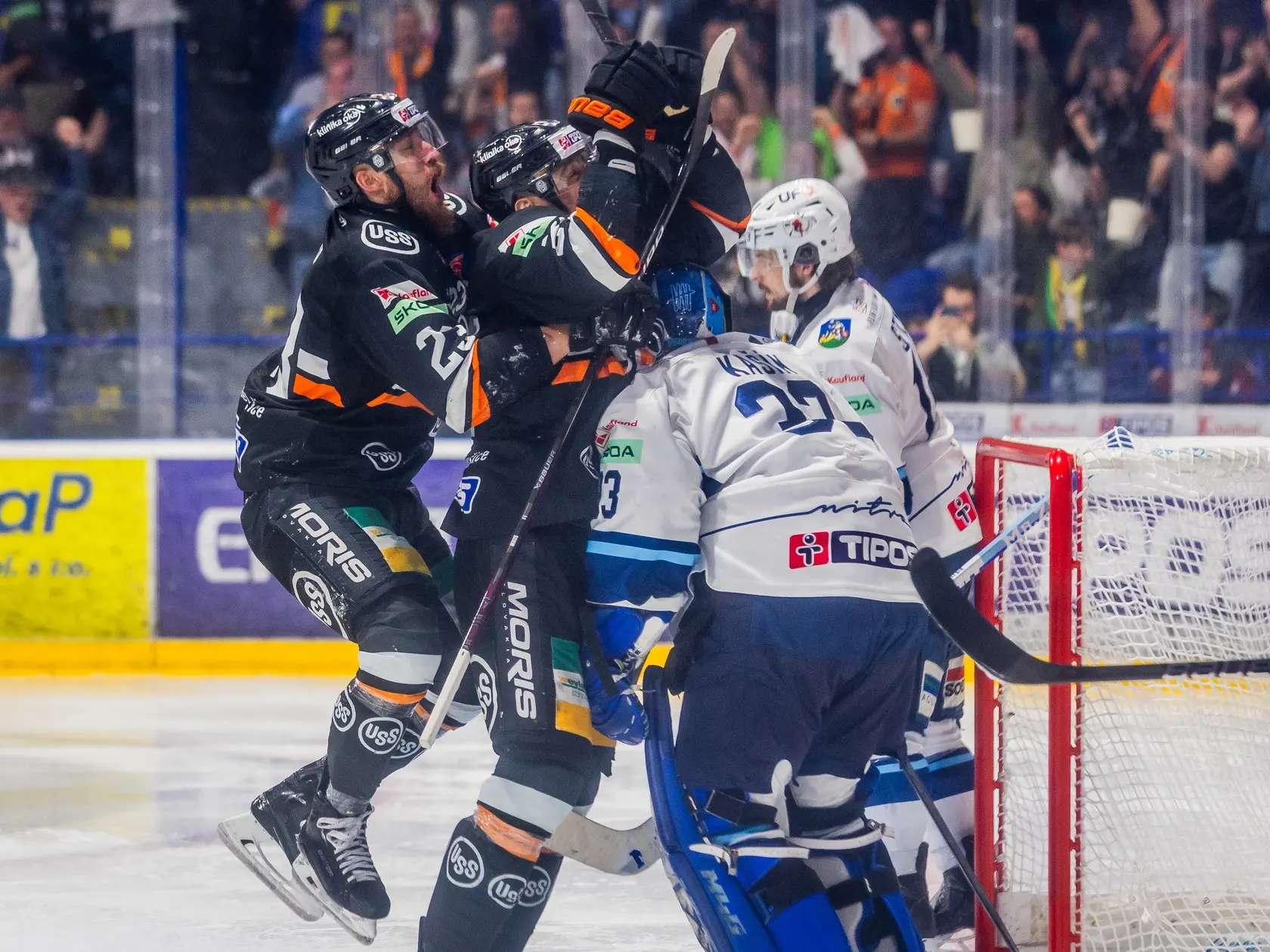 Siedmy zápas finále play off Tipos extraligy HC Košice - HK Nitra.
