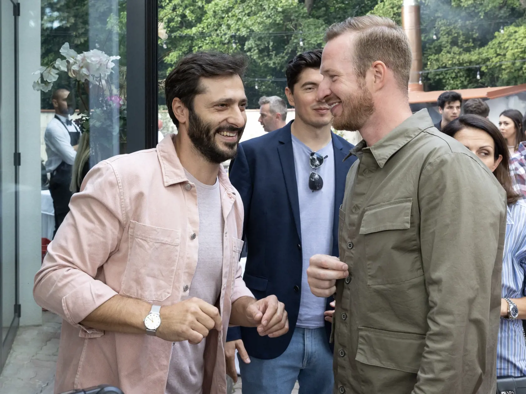 TV JOJ Summer Party - Letná média party televízie JOJ.  Na snímke je Tomáš Turek, Roman Poláčik a Braňo Deák.