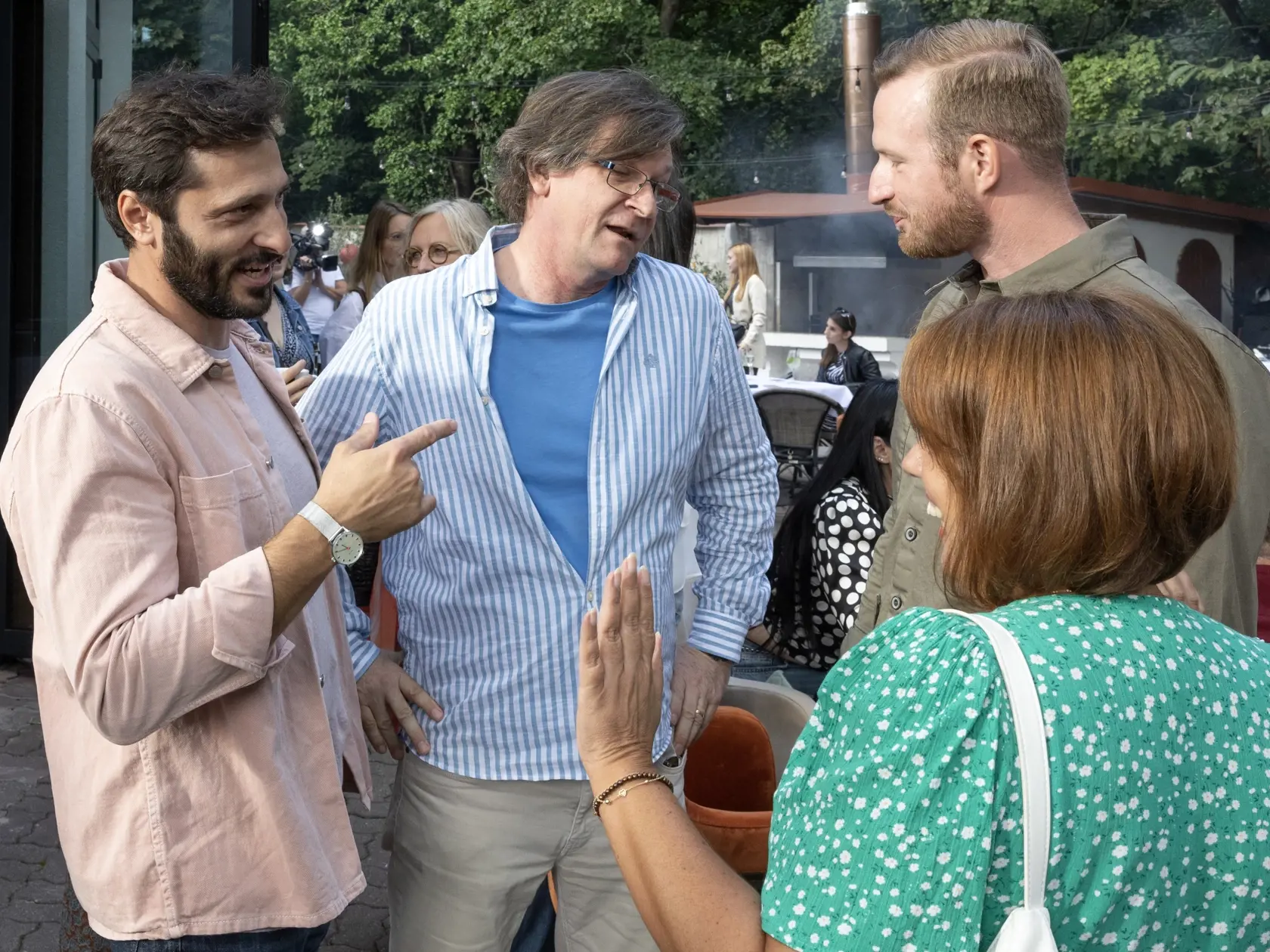 TV JOJ Summer Party - Letná média party televízie JOJ.  Na snímke je Roman Poláčik a Braňo Deák.