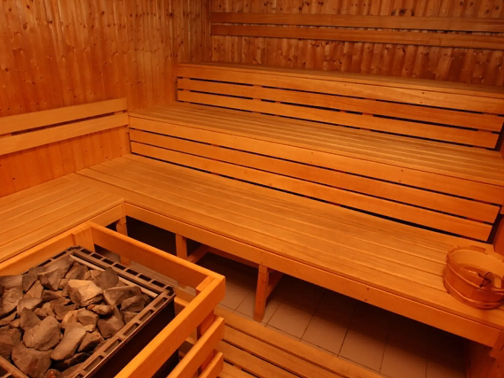Sauna: Aj tú majú
návštevníci Papierničky
k dispozícii.
