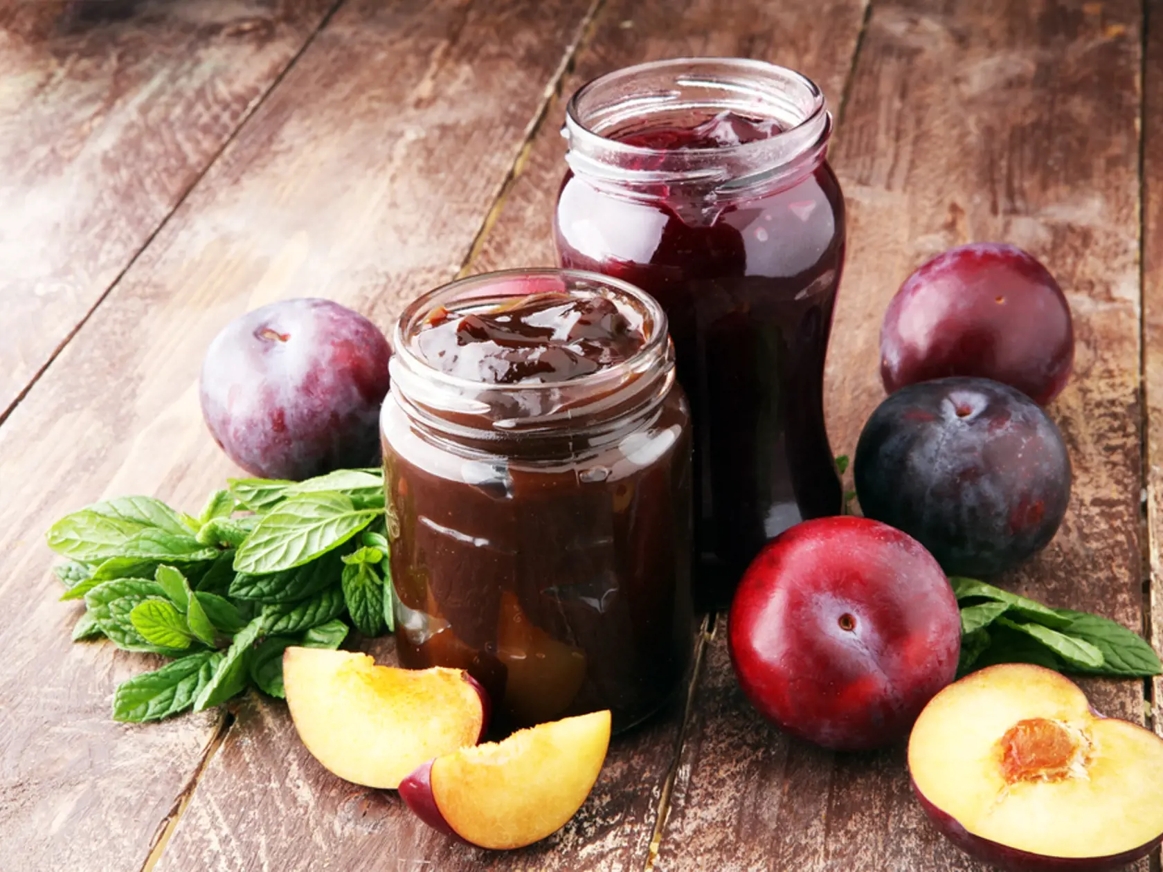 Fresh,Plum,Jam,With,Toast,Or,Bread,For,Breakfast.