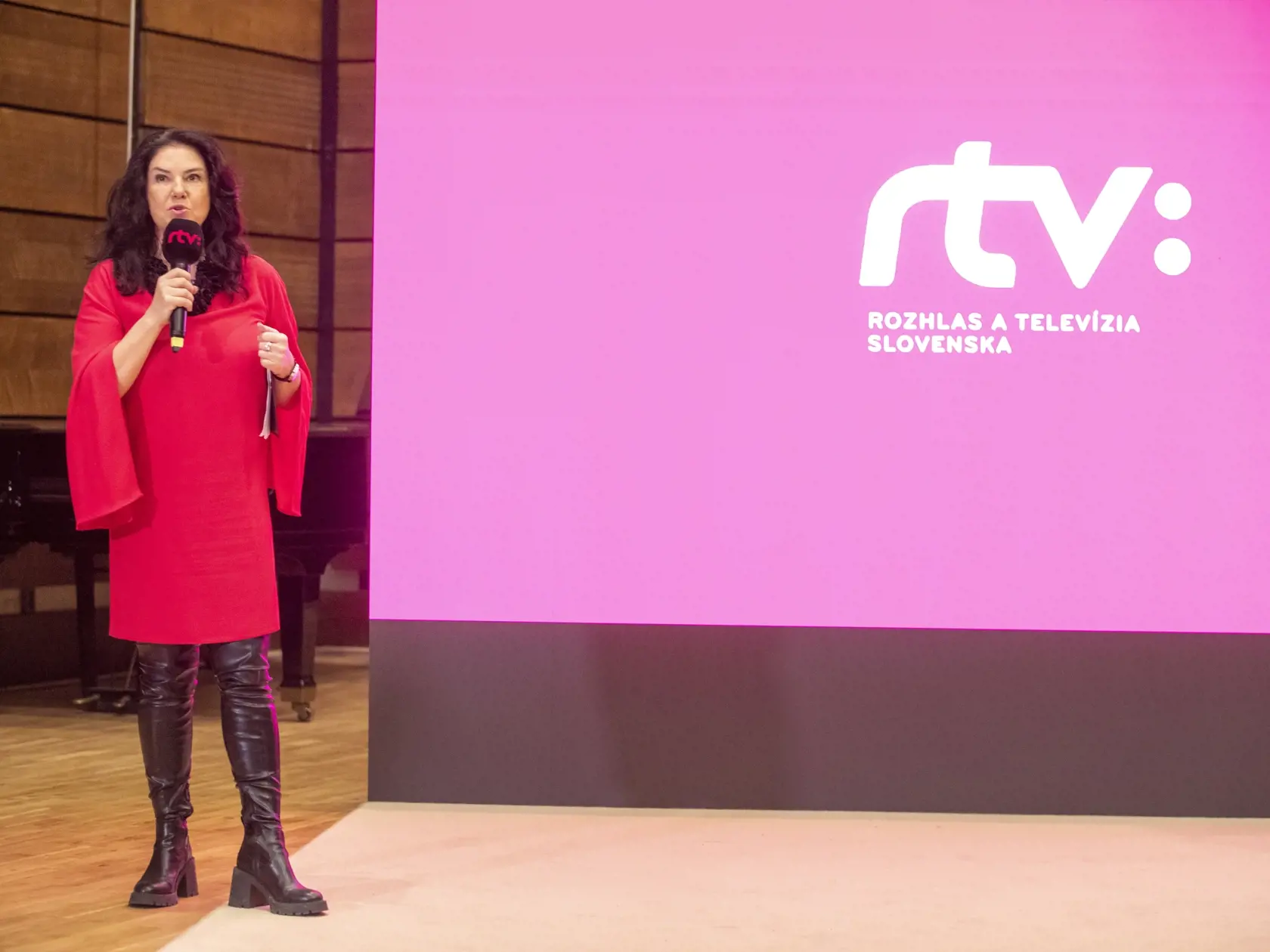 Na snímke je tlačová konferencia RTVS k jarnej vysielacej štruktúre.
Iveta Malachovská