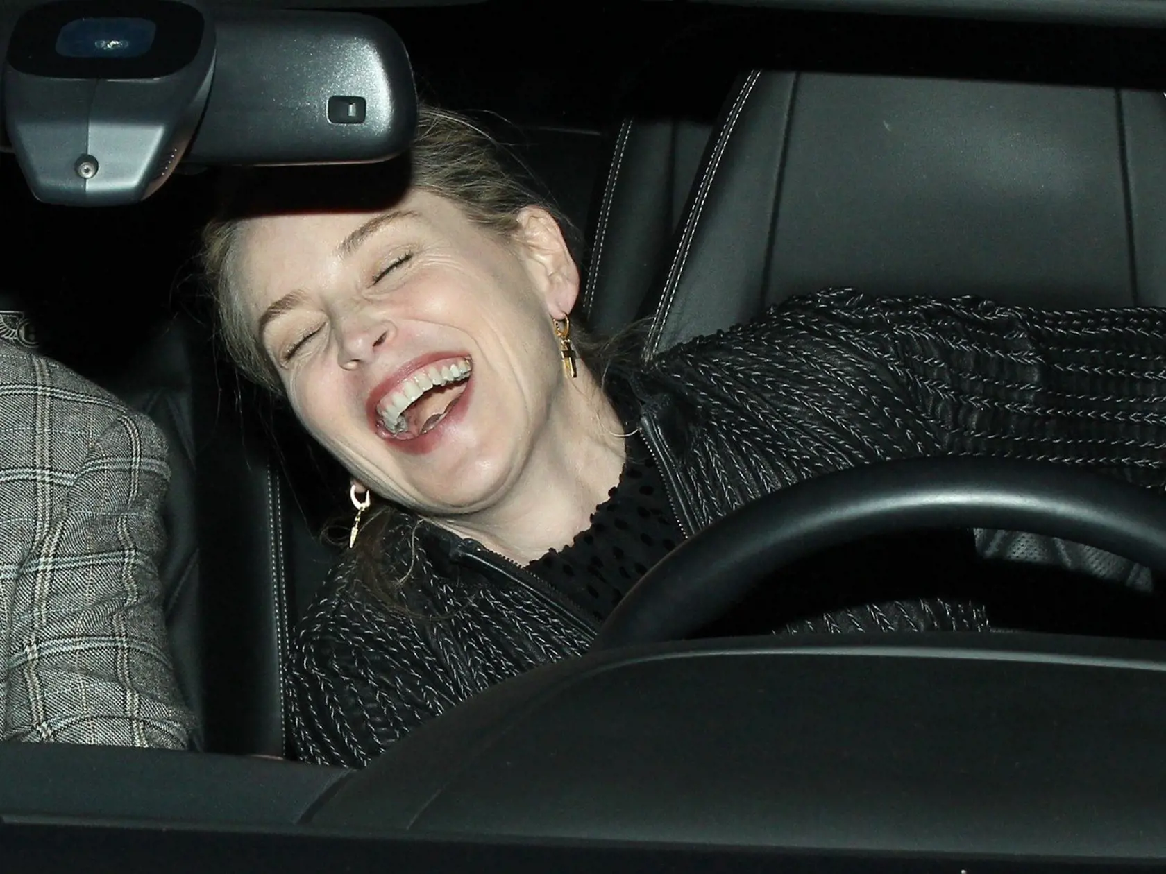 Sharon Stone dines at Sur Restaurant with a male companion.  February 17, 2011, Image: 90601052, License: Rights-managed, Restrictions: Sharon Stone, Model Release: no, Credit line: Profimedia, X17
