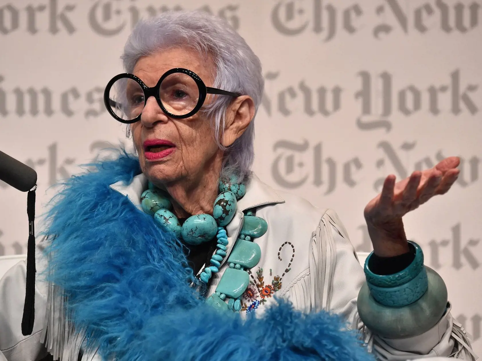 Iris Apfel by za nosenie obtiahnutých džínsov nad veľkosť 38 zatvárala do väzenia