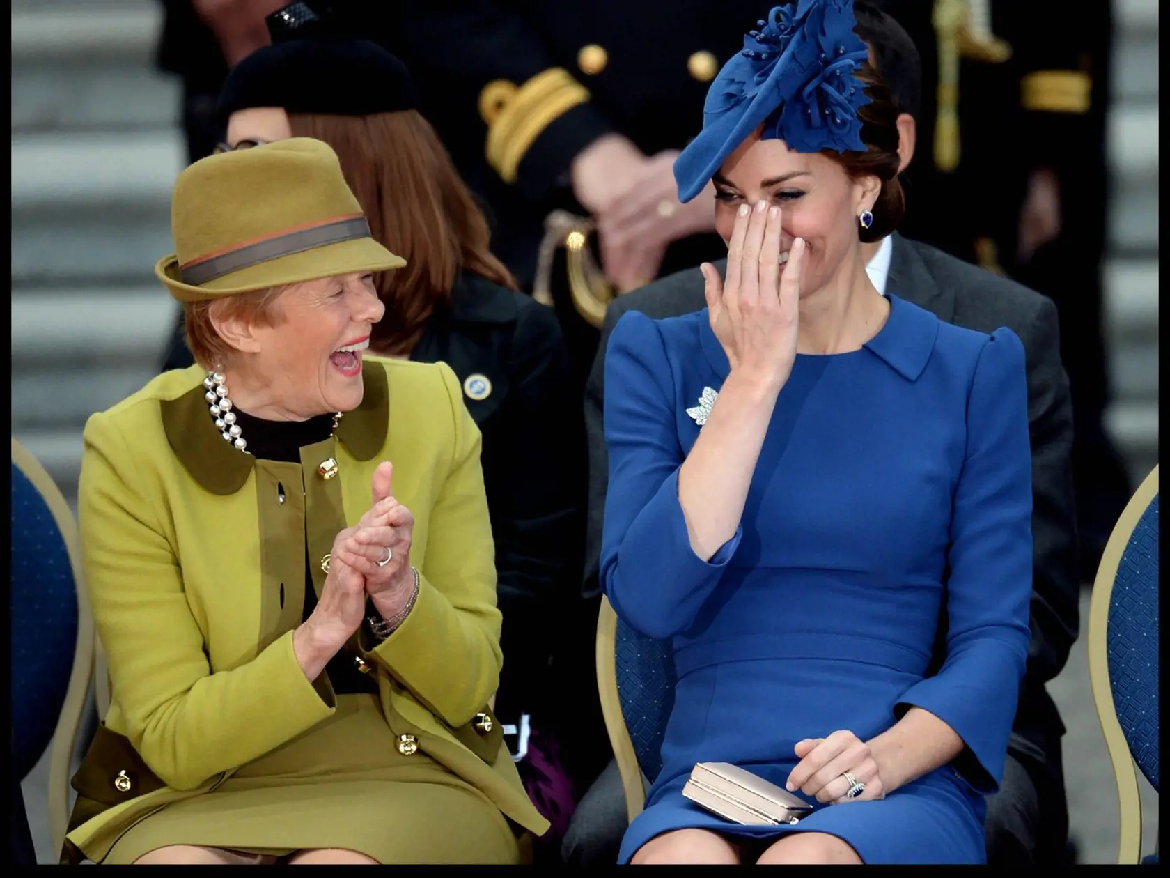 September 24, 2016 - Victoria, British Columbia, Canada: Royal Tour Of Canada- Day one. Prince William, The Duke of Cambridge joined by his wife Catherine, The Duchess of Cambridge, at the Ceremony of the official arrival to Canada and British Columbia at the Cenotaph, Legislative Assembly of British Columbia, for the start of their 8 day tour of Canada., Image: 300952209, License: Rights-managed, Restrictions: No publication in France, Germany, Italy and the United Kingdom, Model Release: no, C