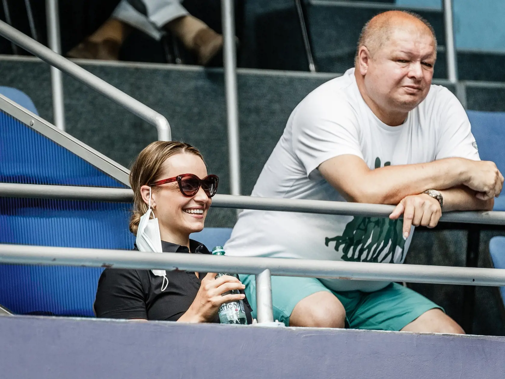 Na snímke Romana Tabak v hľadisku počas prvého zápasu FedCupových družstiev Slovenska a Českej republiky o Pohár priateľstva.