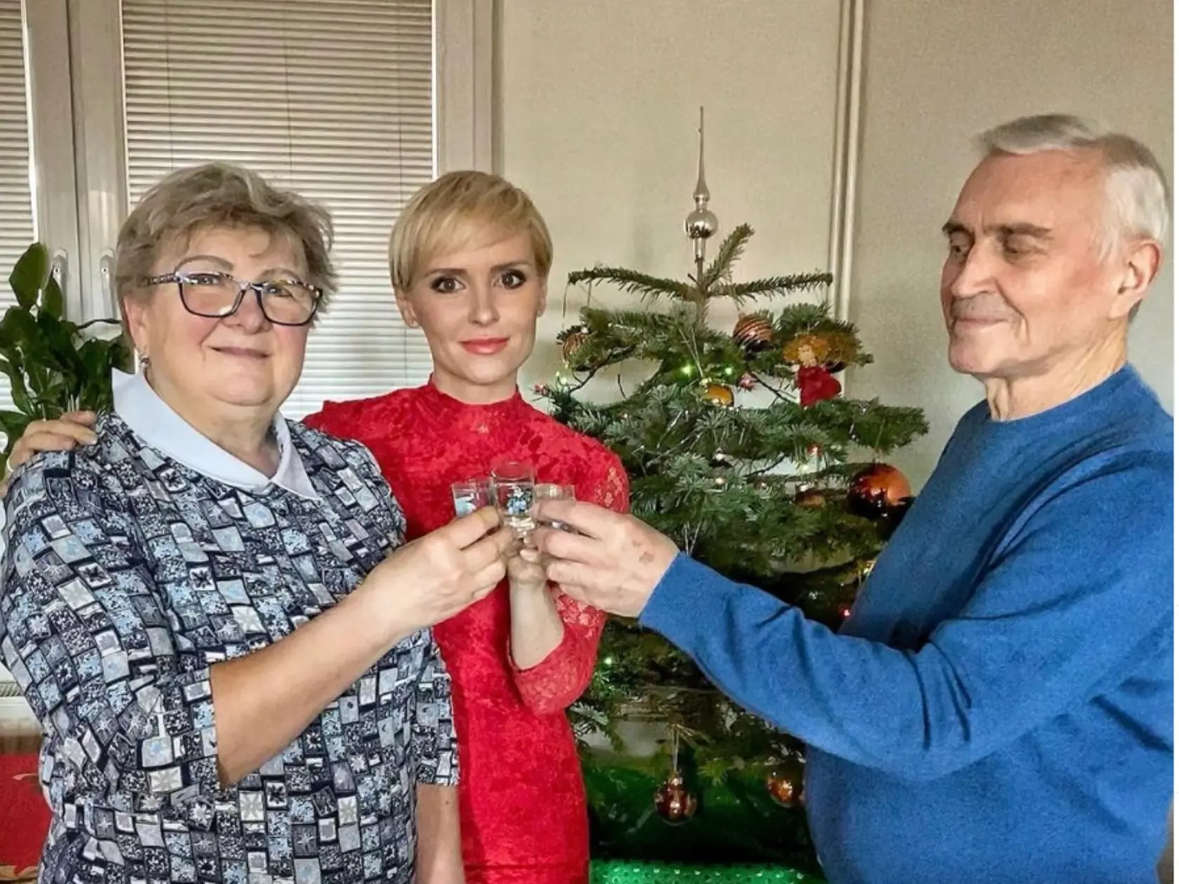Kveta Horváthová s rodičmi