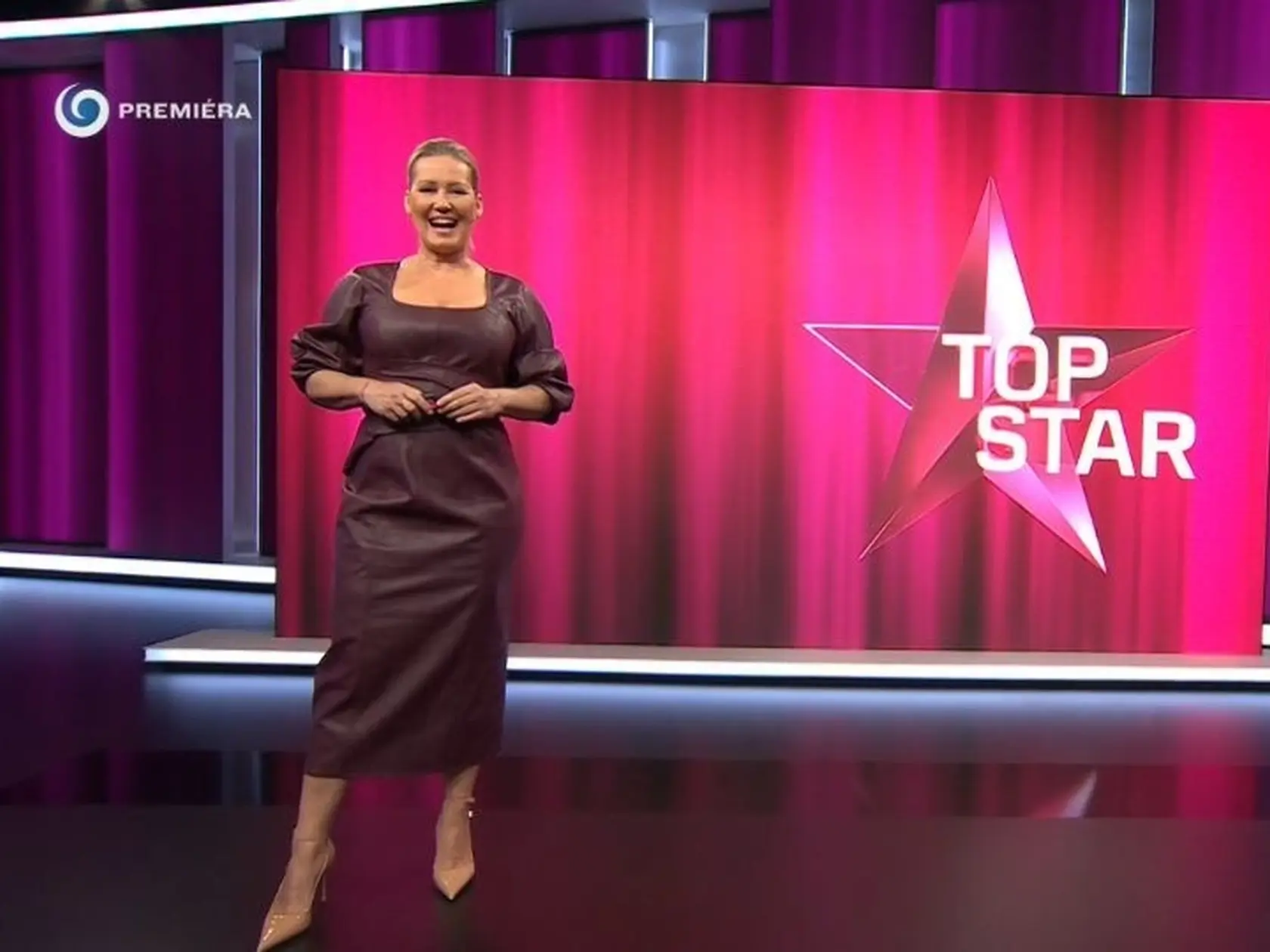 Outfit moderátorky, ktorý tak rozohnil diváka. 