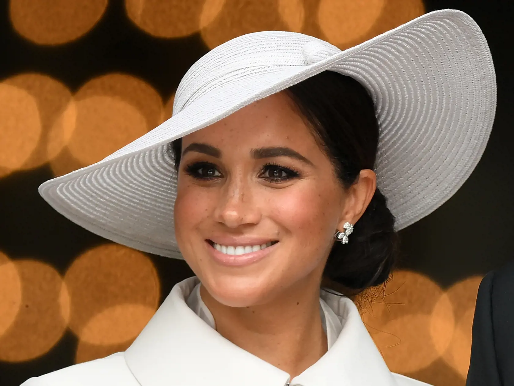 Vojvodkyňa Meghan Markle na oslavách platinového jubilea kráľovnej Alžbety počas bohoslužby v kostole sv. Pavla.