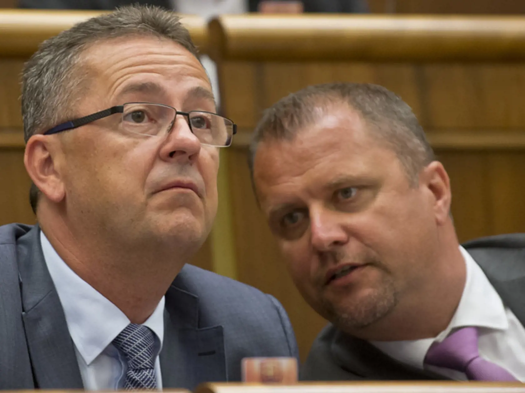 Podpredsedovia NR SR Martin Glváč a Andrej Hrnčiar.
