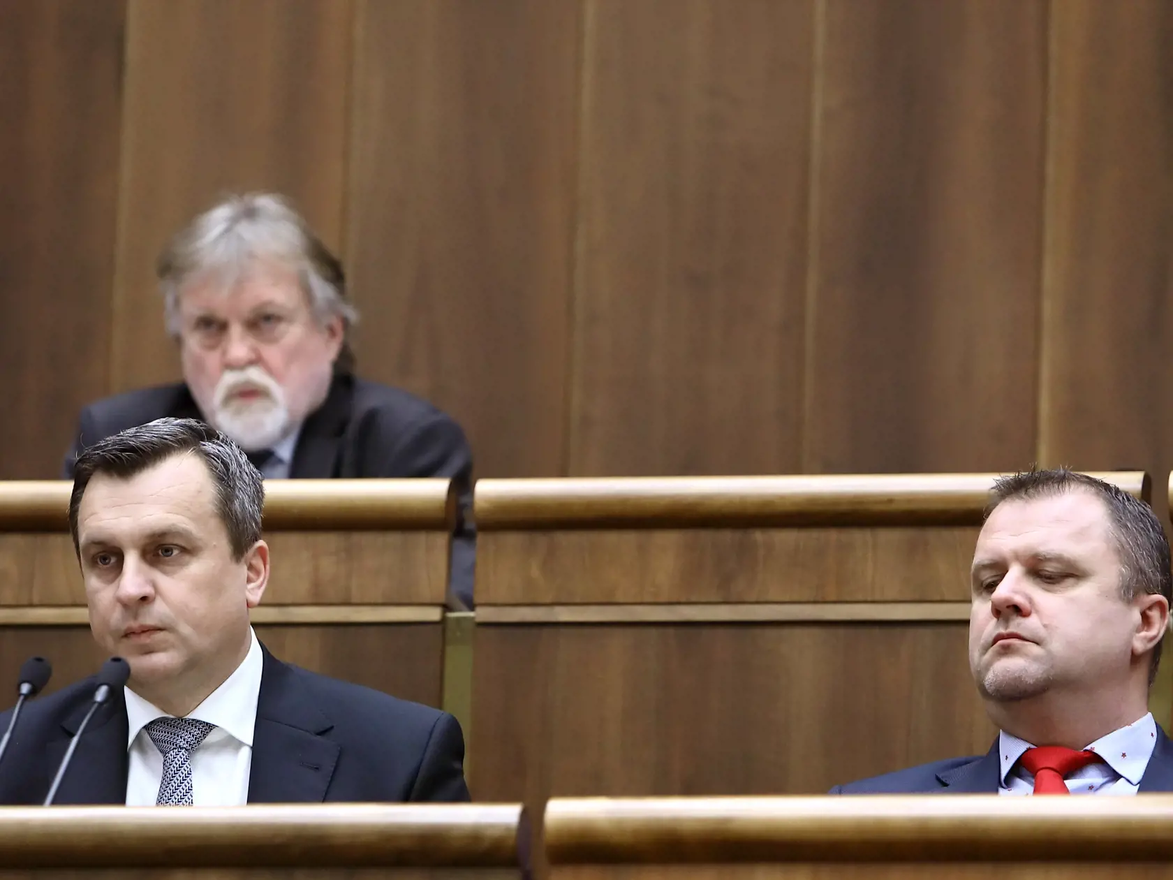 Na snímke zasadanie parlamentu, kde vystúpil prezident Andrej Kiska a vyjadril sa k voľbe sudcov ústavnéhé súdu. 
