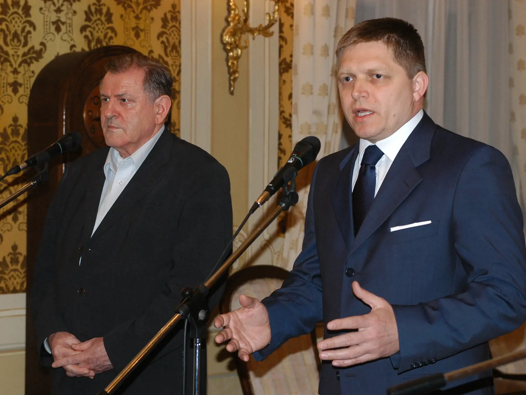 Robert Fico a Vladimír Mečiar