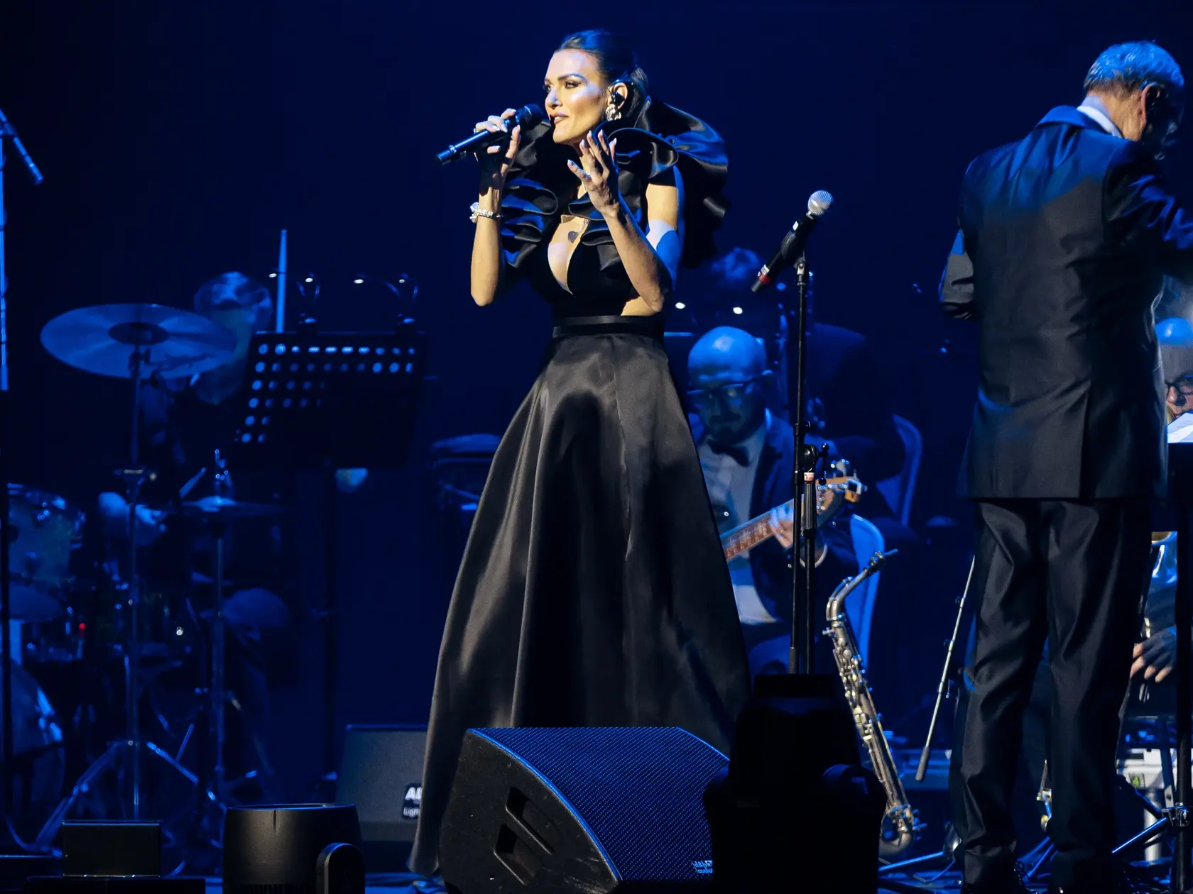 Koncert pod názvom “BOND GIRL ORCHESTRA LIVE SHOW” v Bratislave. Na snímke Martina Schindlerová. 