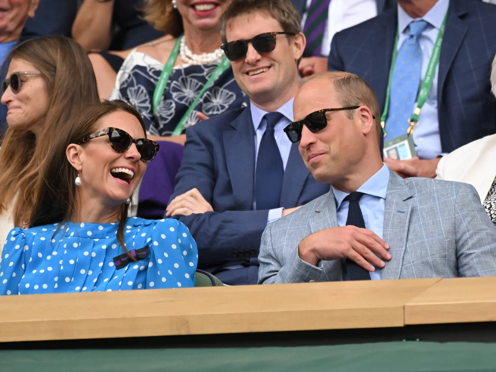Vojvodkyňa Kate štvrťfinálové zápasy Wimbledonu prežívala naplno.