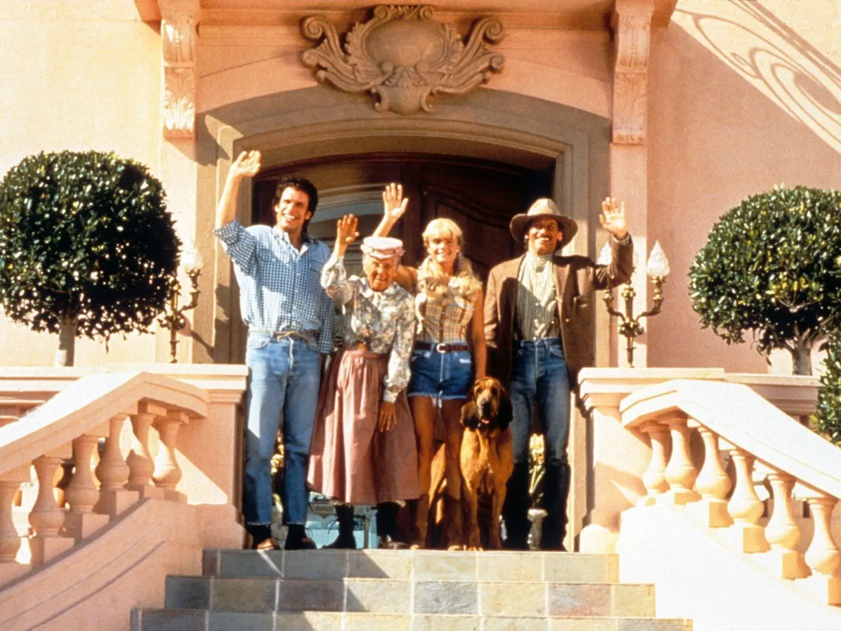 THE BEVERLY HILLBILLIES [US 1993]  DIEDRICH BADER, CLORIS LEACHMAN, ERIKA ELENIAK, JIM VARNEY     Date: 1993, Image: 43123248, License: Rights-managed, Restrictions: , Model Release: no, Credit line: Profimedia, Mary Evans Picture Librar
