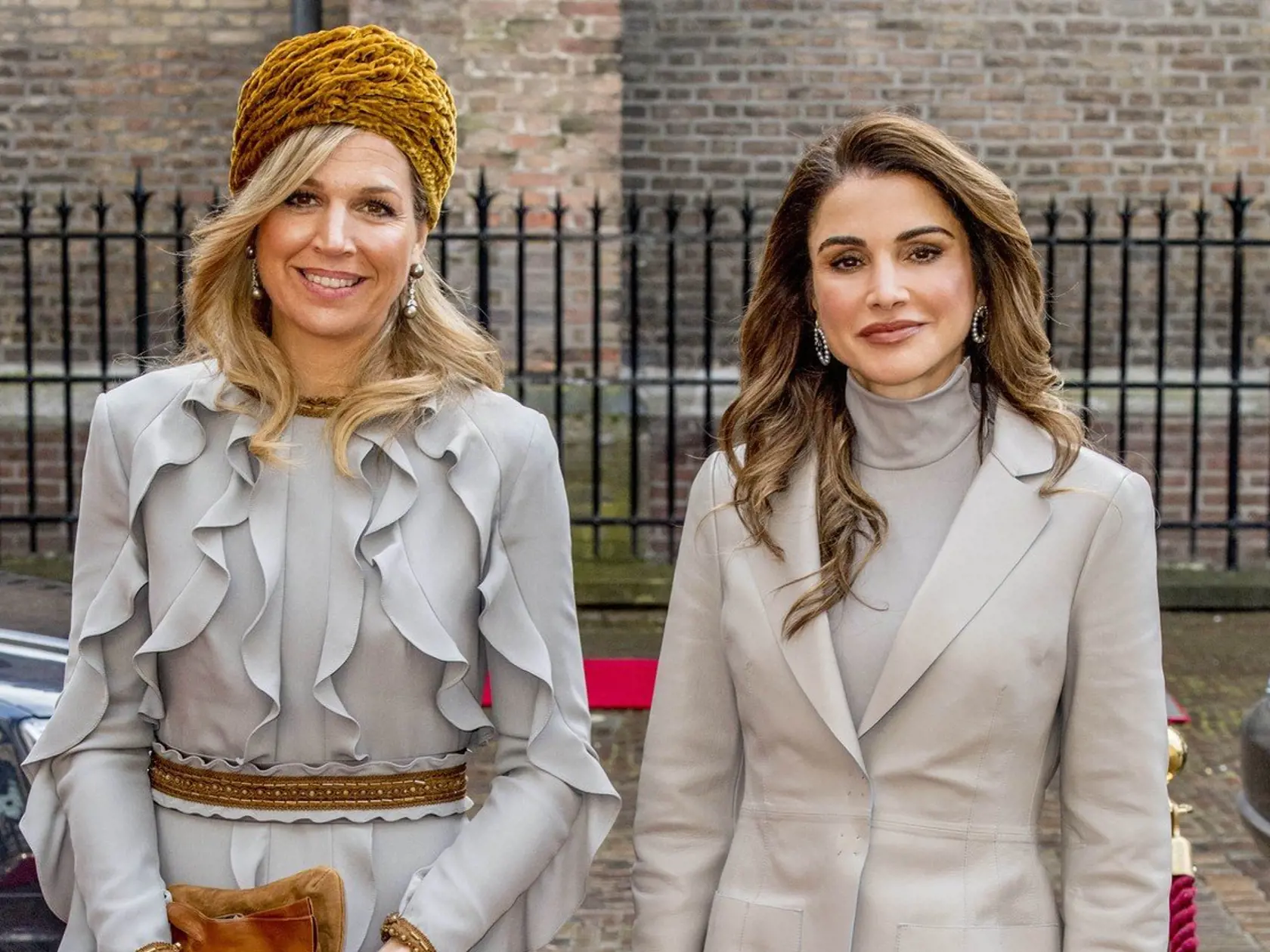 Queen Maxima of The Netherlands and Queen Rania of Jordan arrive to a meeting with Dutch PM in The Hague on March 21, 2018. The Jordan royal couple is on a 2-day Official Visit to The Netherlands., Image: 366534883, License: Rights-managed, Restrictions: , Model Release: no, Credit line: Profimedia, Abaca