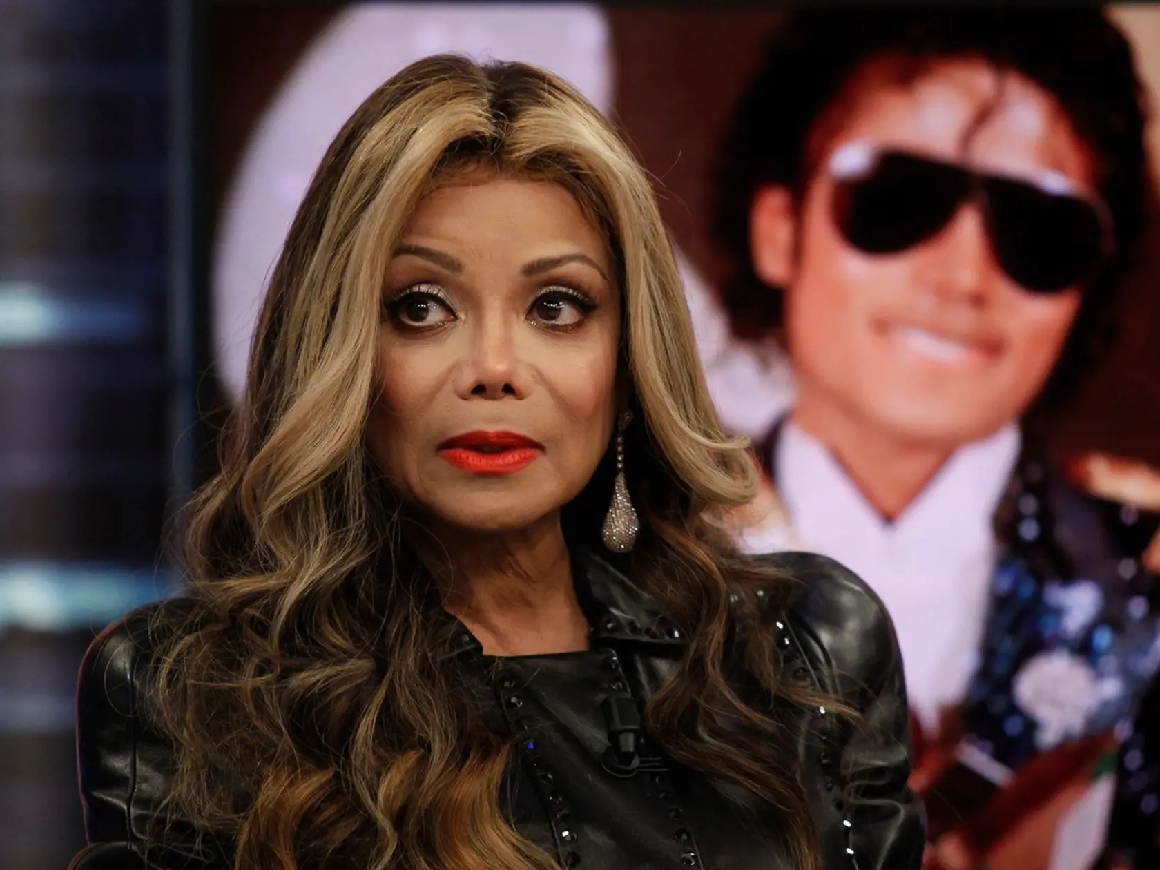 US singer La Toya Yvonne Jackson during "El Hormiguero" TV show recording, in Madrid, on Monday 21, May 2018., Image: 372876777, License: Rights-managed, Restrictions: May not be licensed in Portugal. May not be licensed in Spain., Model Release: no, Credit line: Profimedia, Gtres Online