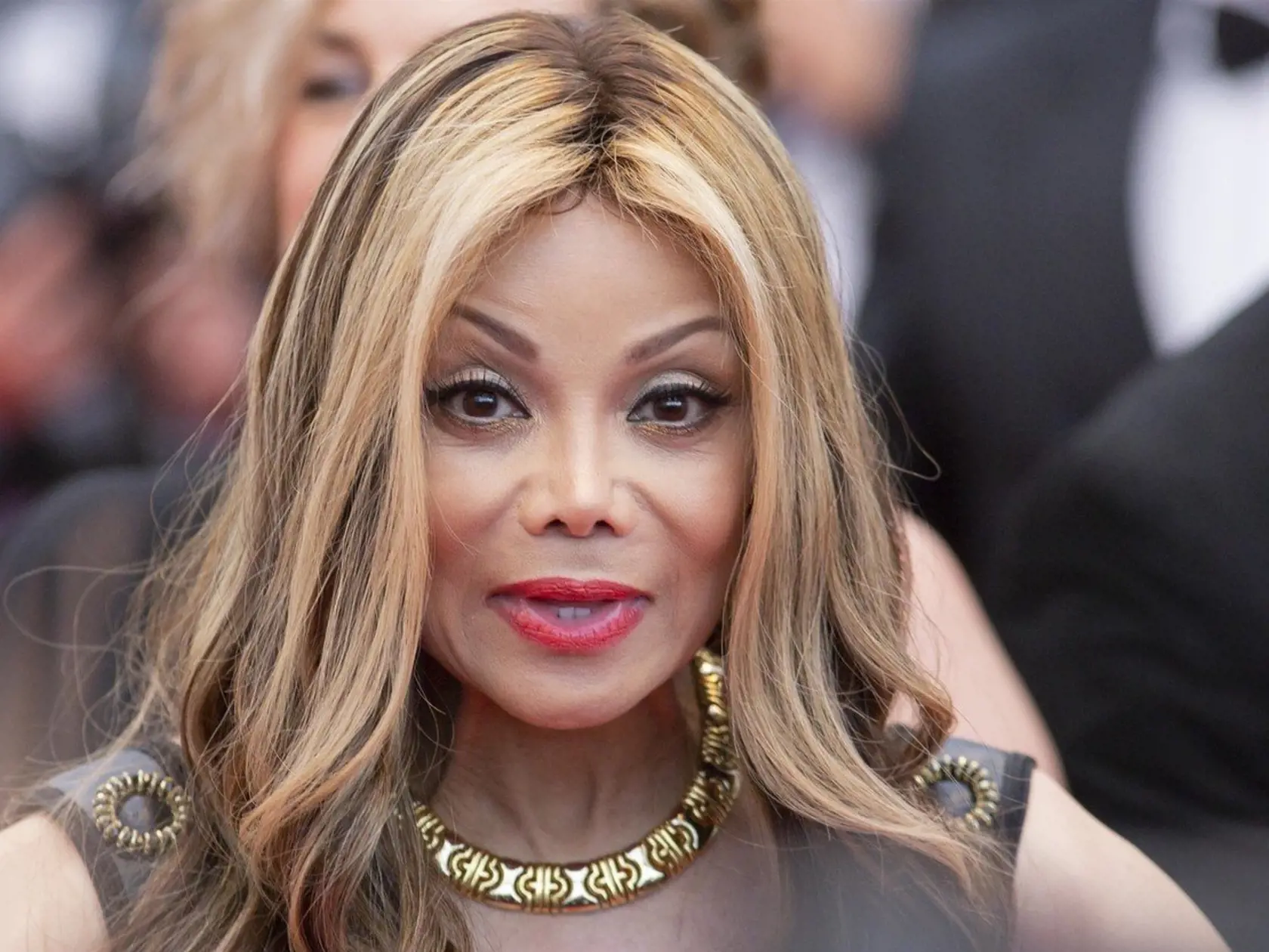 BGUK_1236592 - Cannes, FRANCE  - Celebities attends the screening of 'Burning' during the 71st annual Cannes Film Festival at Palais des Festivals on May 16, 2018 in Cannes, France.    Pictured: La Toya Jackson    BACKGRID UK 16 MAY 2018, Image: 372000943, License: Rights-managed, Restrictions: , Model Release: no, Credit line: Profimedia, Xposurephotos