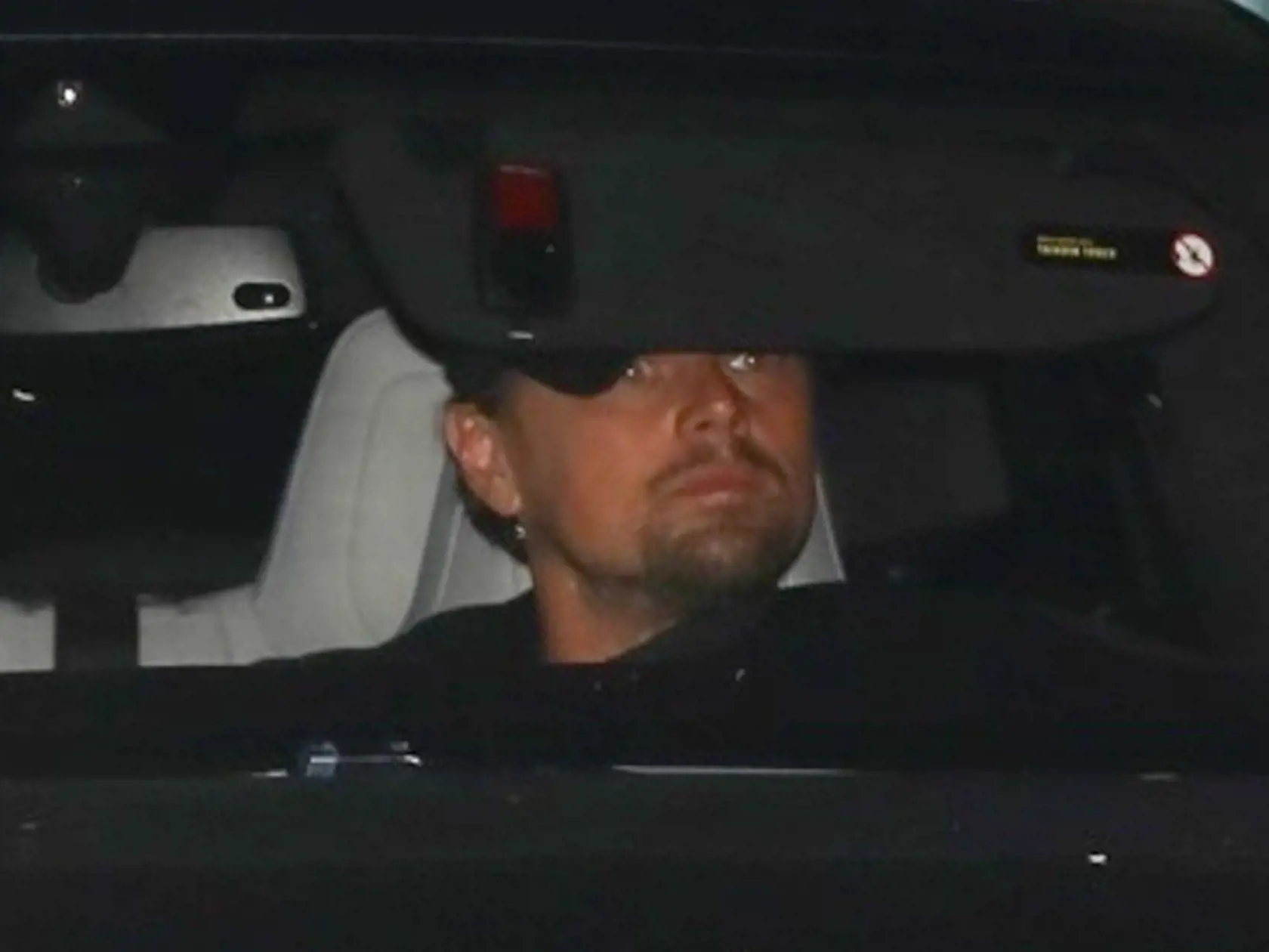 Santa Monica, CA  - *EXCLUSIVE*  - Leonardo DiCaprio hops into his Tesla after dinner with Bradley Cooper at Giorgio Baldi. The pair had met up earlier for a meeting and grabbed a bite at the Italian hotspot afterwards.    Pictured: Leonardo DiCaprio    BACKGRID USA 30 MARCH 2018, Image: 367359832, License: Rights-managed, Restrictions: , Model Release: no, Credit line: Profimedia, AKM-GSI