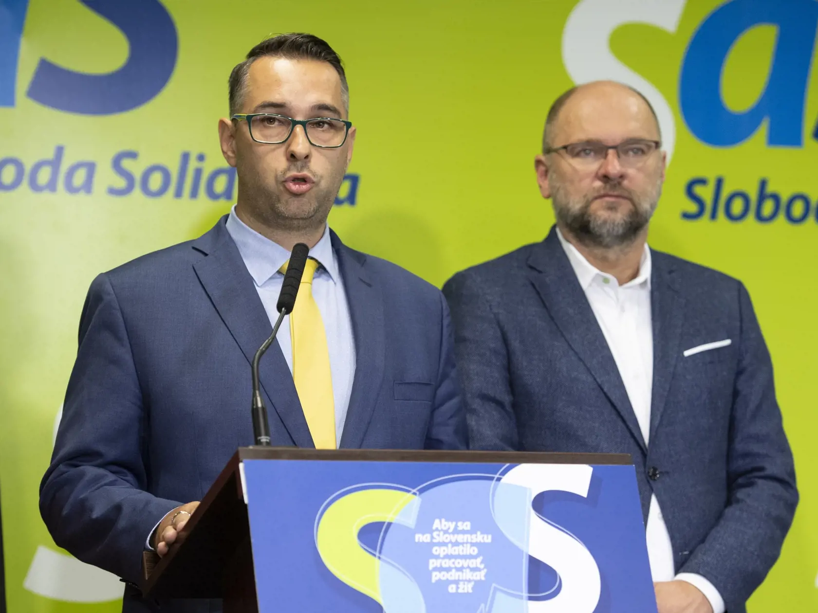 Peter Cmorej a niekdajší predseda SaS Richard Sulík