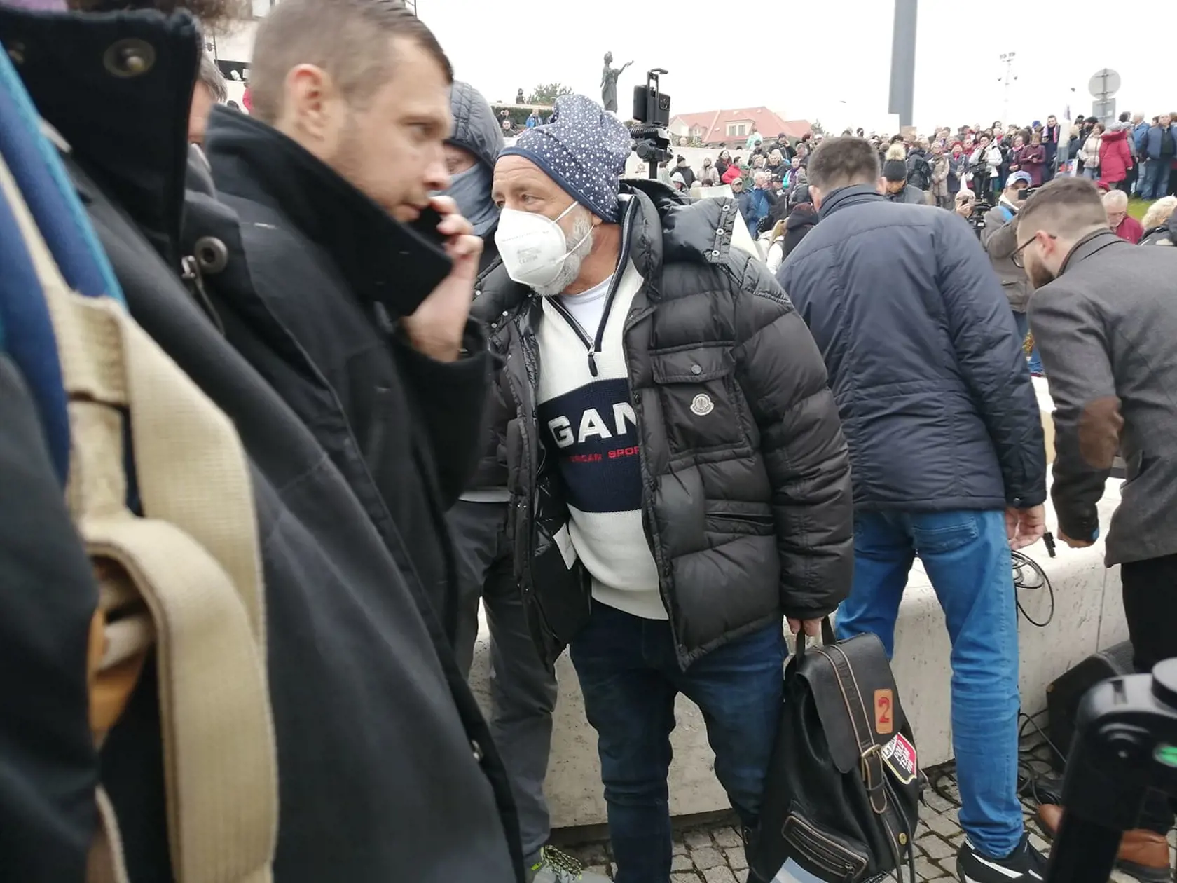 Protivládne protesty v Bratislave.