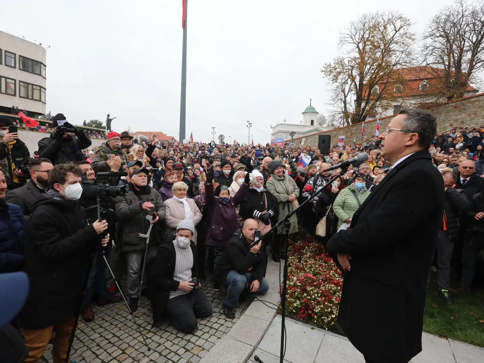 Protivládne protesty v Bratislave