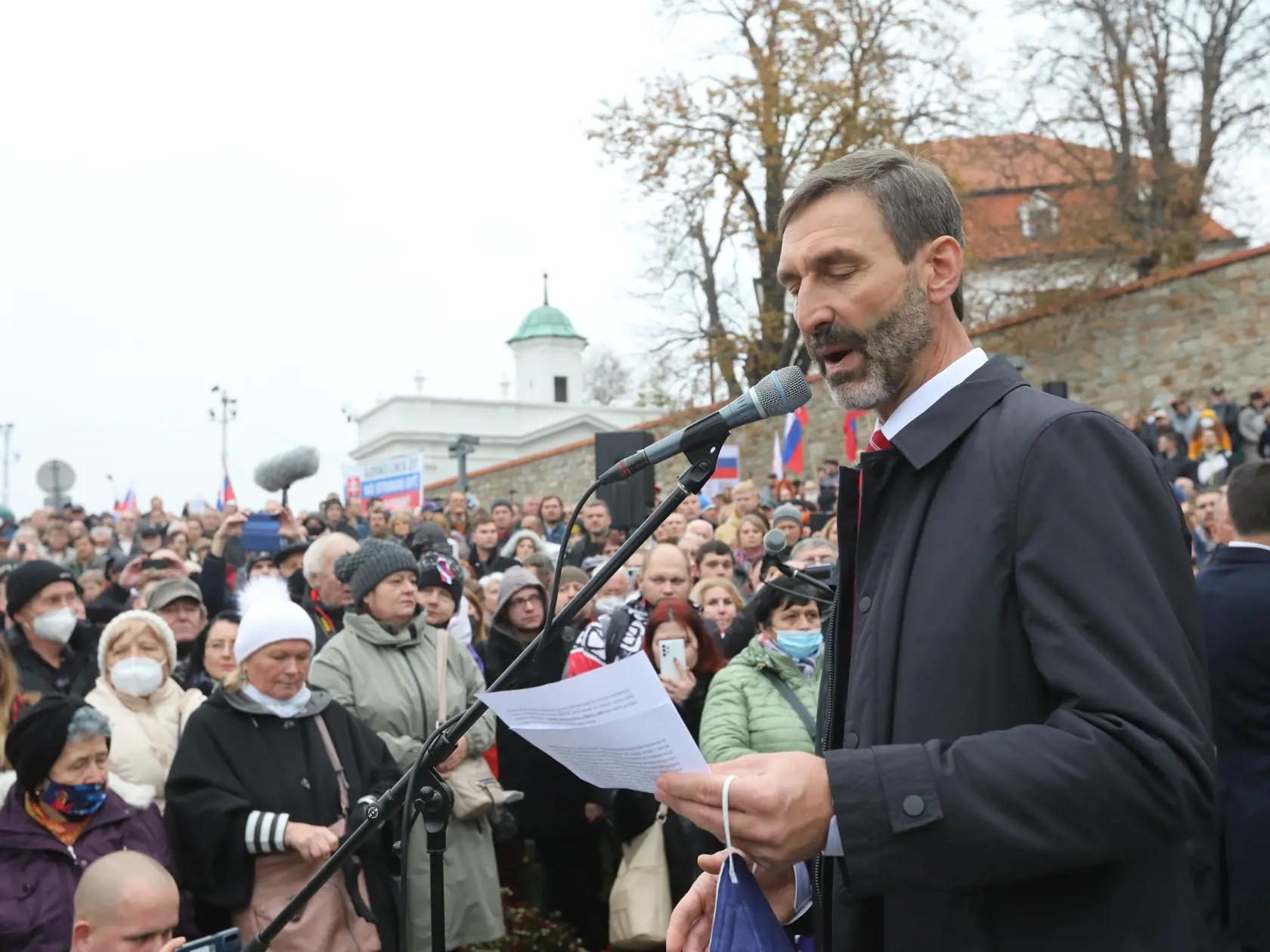 Protivládne protesty v Bratislave
