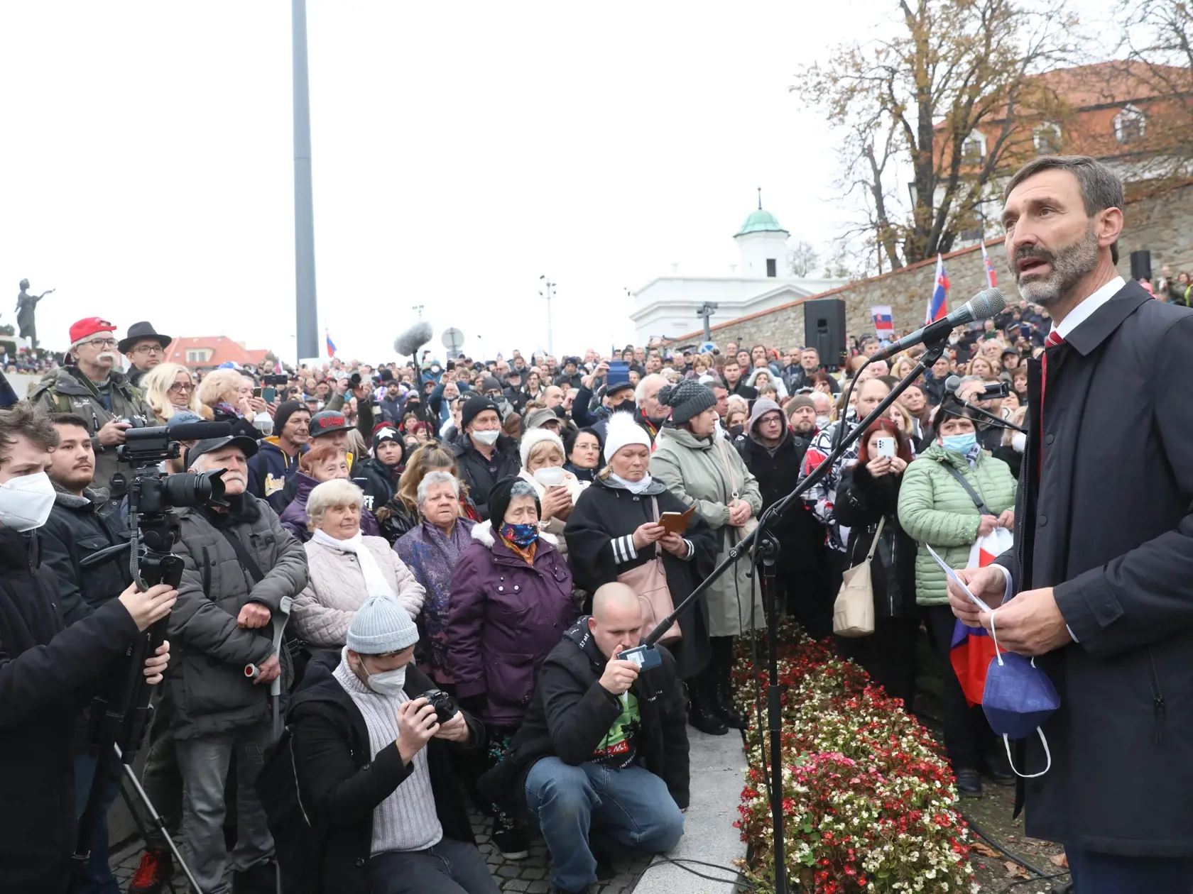 Protivládne protesty v Bratislave