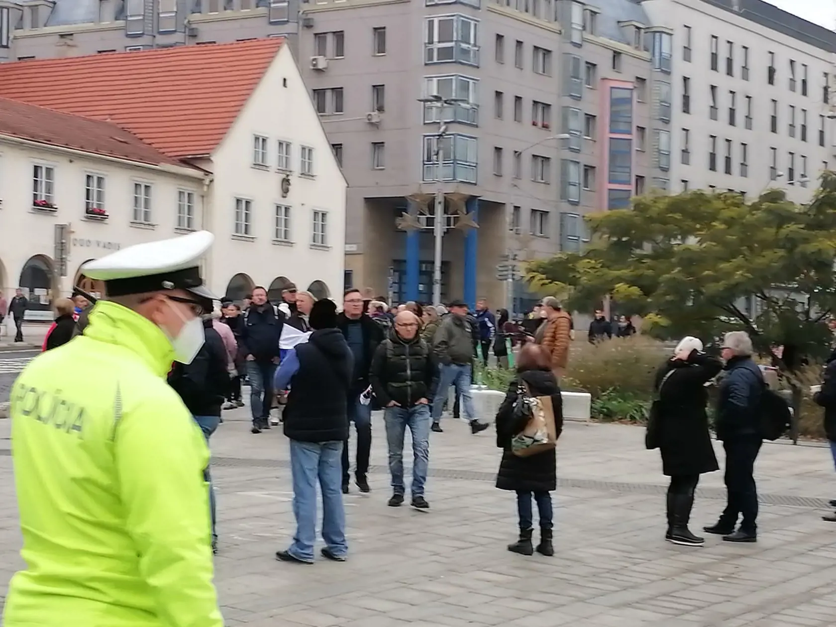 Protivládne protesty v Bratislave.