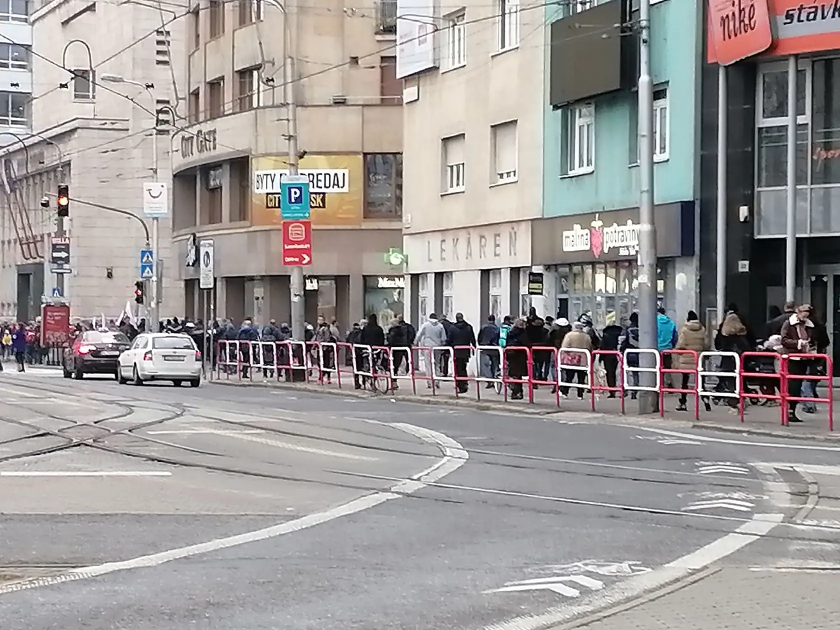 Protivládne protesty v Bratislave.