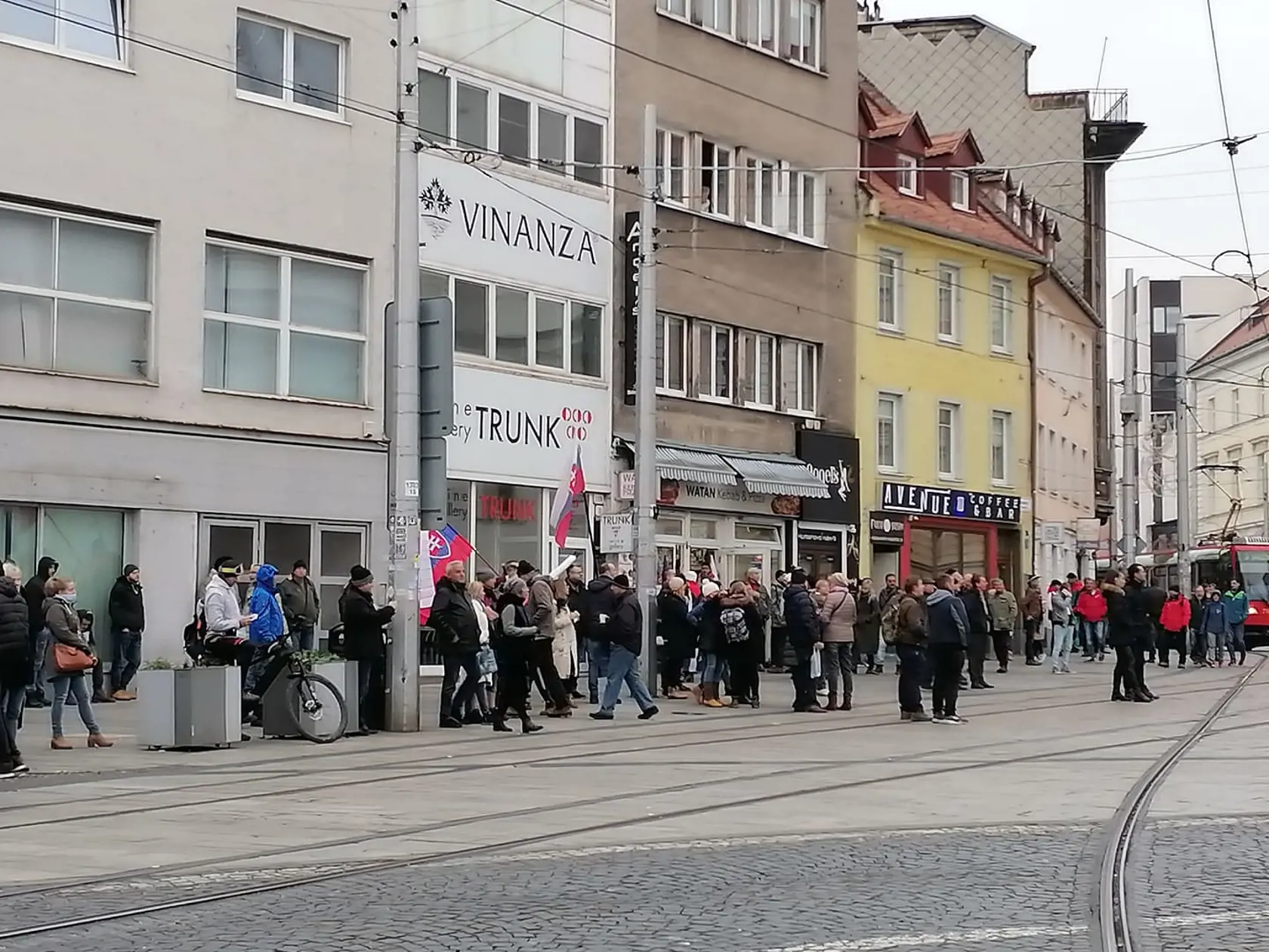 Protivládne protesty v Bratislave.