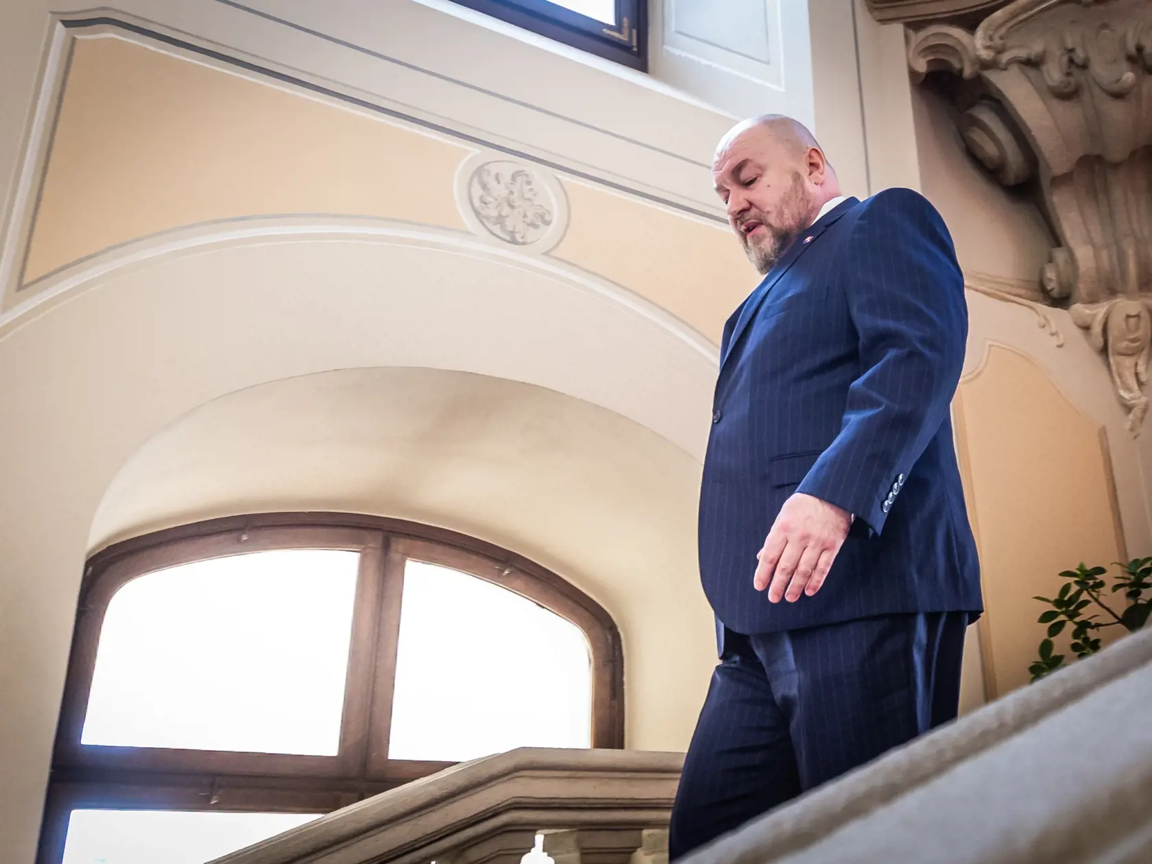 Prezident Slovenskej republiky Peter Pellegrini prijal poslanca Národnej rady SR Rudolfa Huliaka. Na snímke Rudolf Huliak.