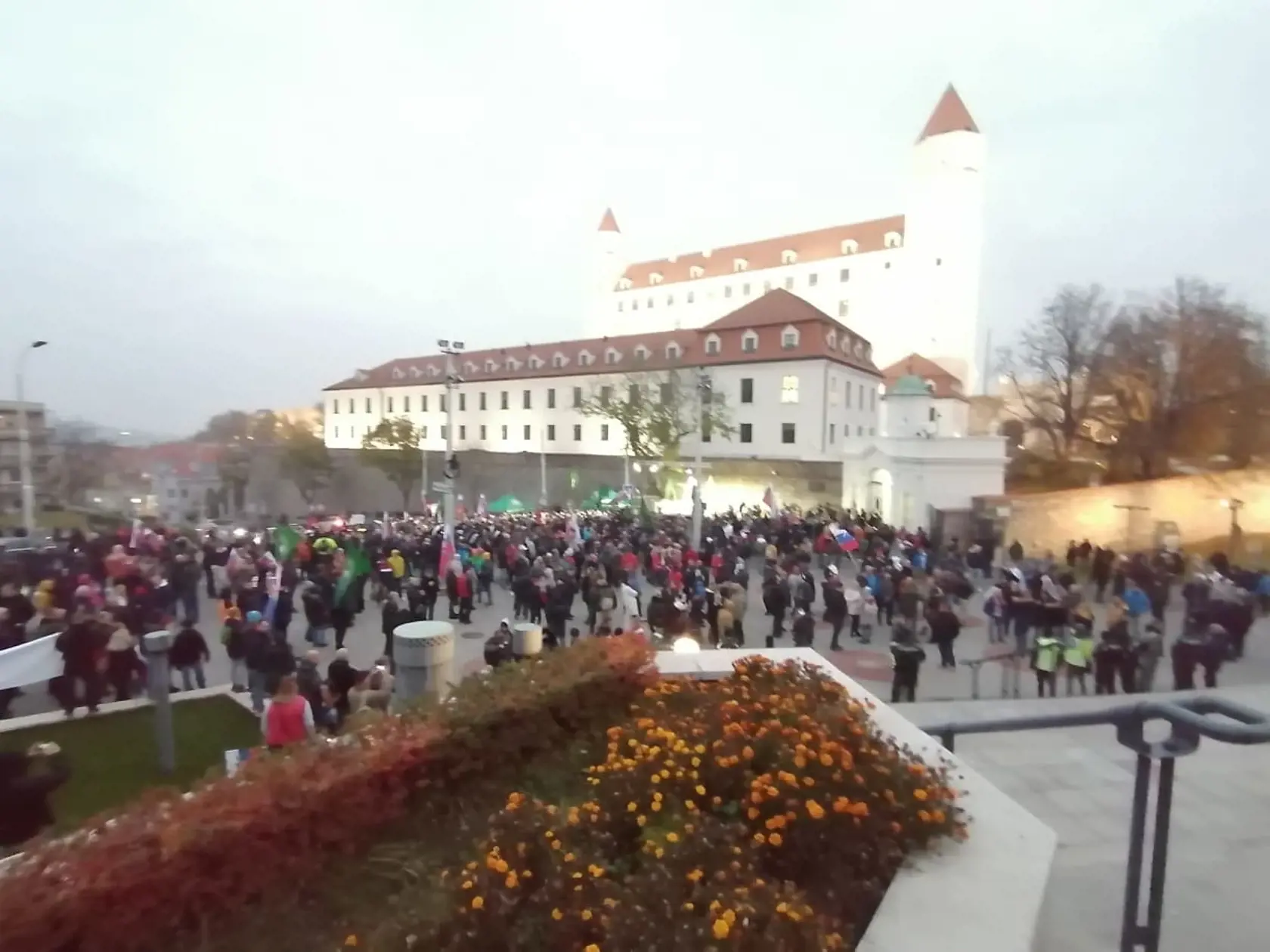 Protivládne protesty v Bratislave