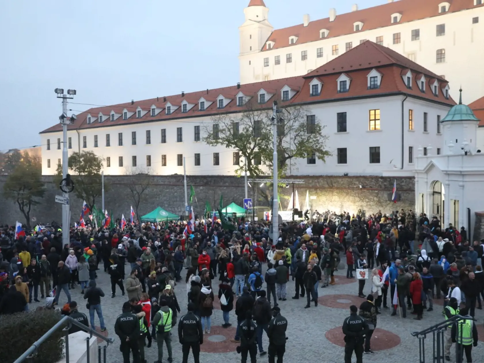 Protivládne protesty v Bratislave