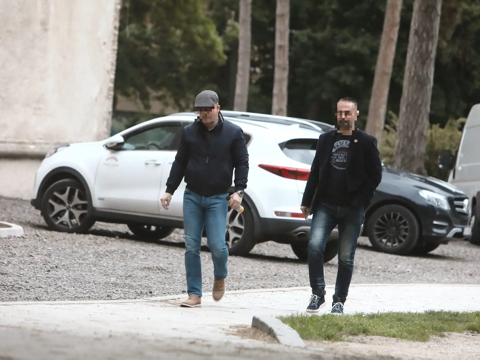 11.15 h 13. 5. 2019 Pezinok: Ochranka si prišla obzrieť miesto sobotnej svadby.