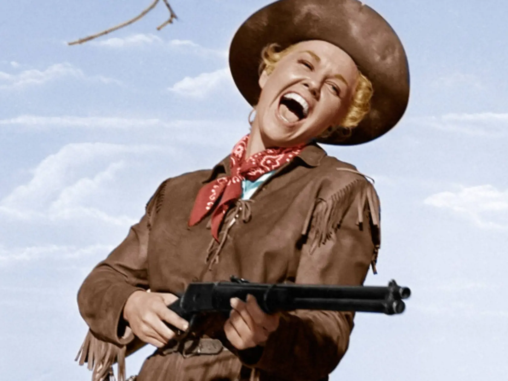 Vo filme Calamity Jane v roku 1953.