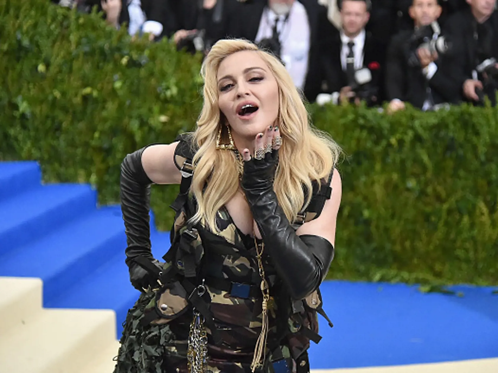 NEW YORK, NY - MAY 01:  Madonna attends the "Rei Kawakubo/Comme des Garcons: Art Of The In-Between" Costume Institute Gala at Metropolitan Museum of Art on May 1, 2017 in New York City.  (Photo by Mike Coppola/Getty Images for People.com)