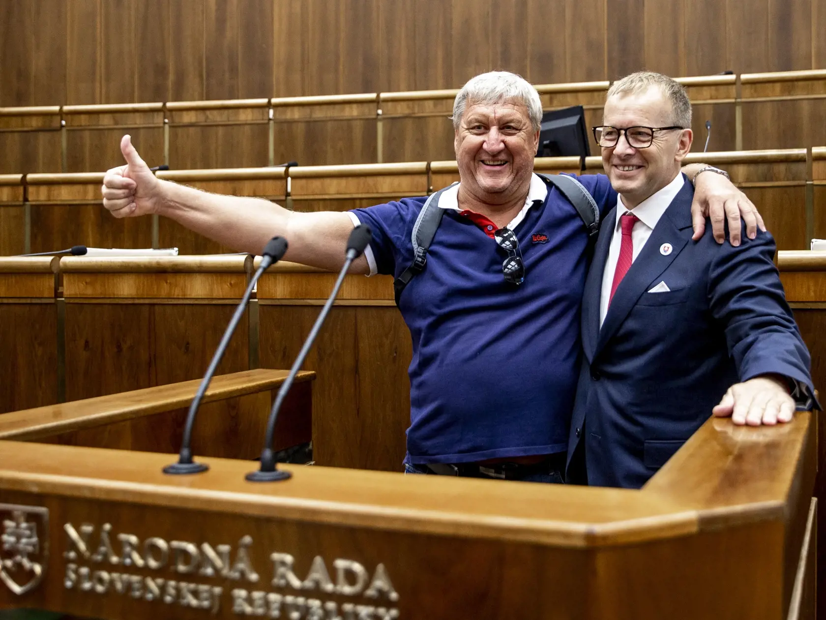 1. septembra sa konal deň otvorených dverí Národnej rady SR, ktorý bol spojený s 30. výročím prijatia Ústavy SR. Na snímke je Boris Kollár. 