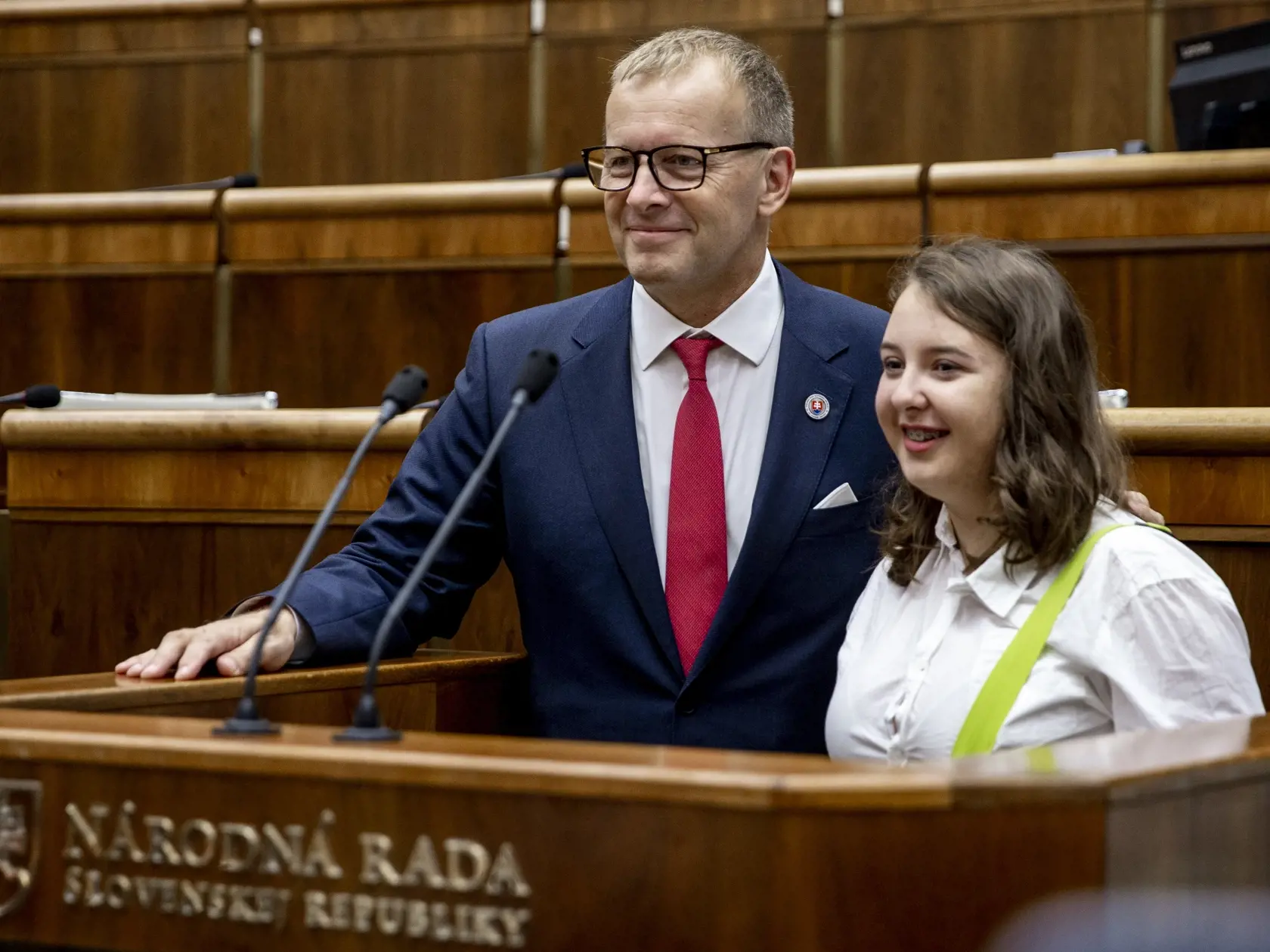 1. septembra sa konal deň otvorených dverí Národnej rady SR, ktorý bol spojený s 30. výročím prijatia Ústavy SR. Na snímke je Boris Kollár. 