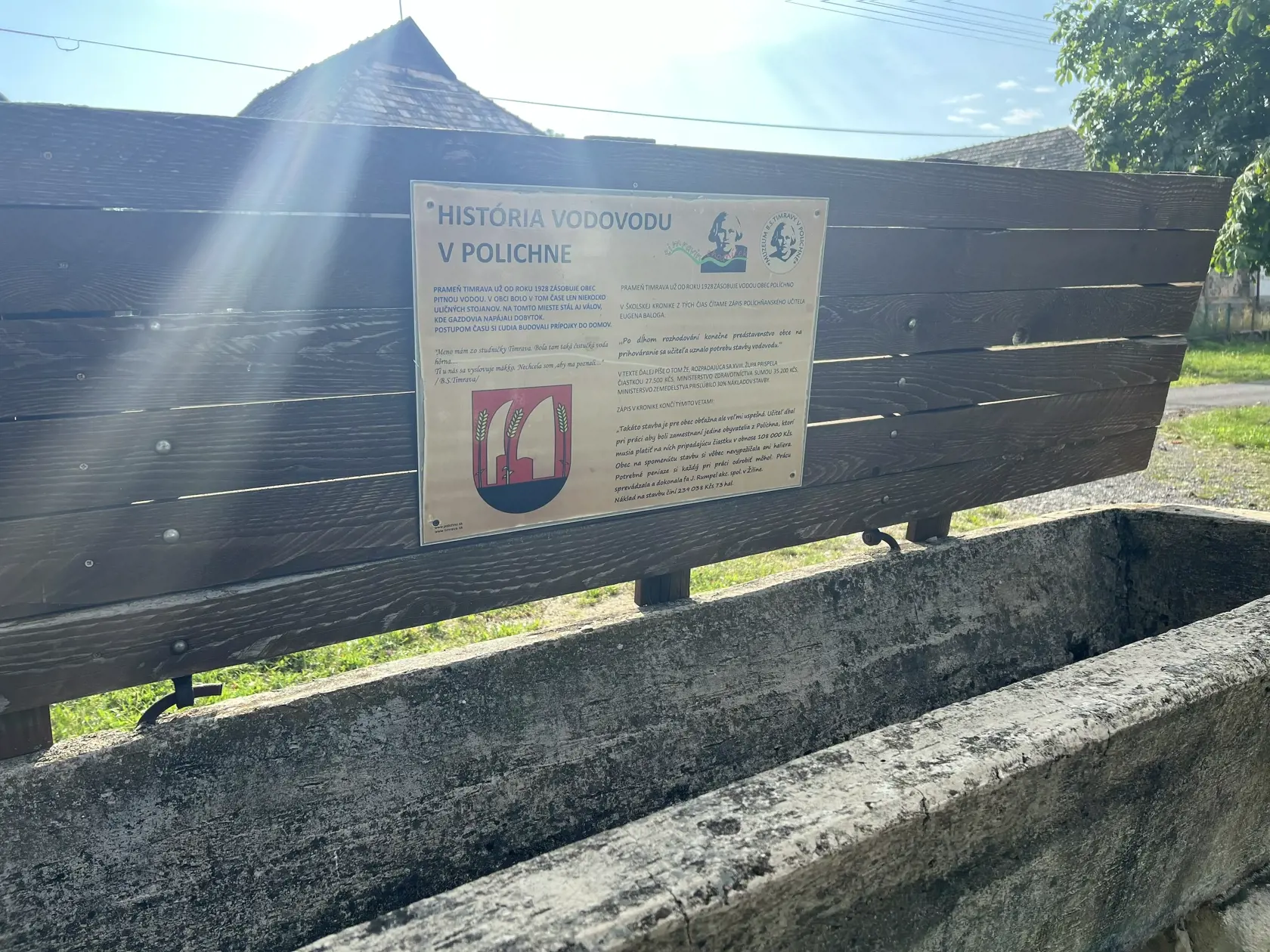 História vodovodu v Polichne.