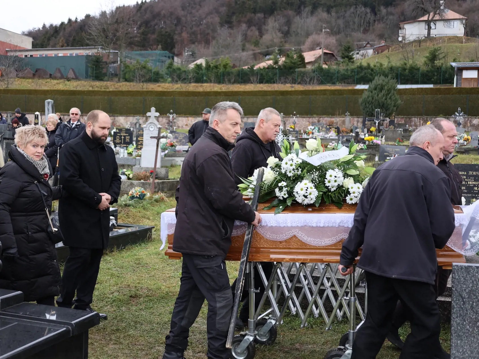 Pohreb Miroslava Číža - 5.1. 2023 Štiavnické Bane