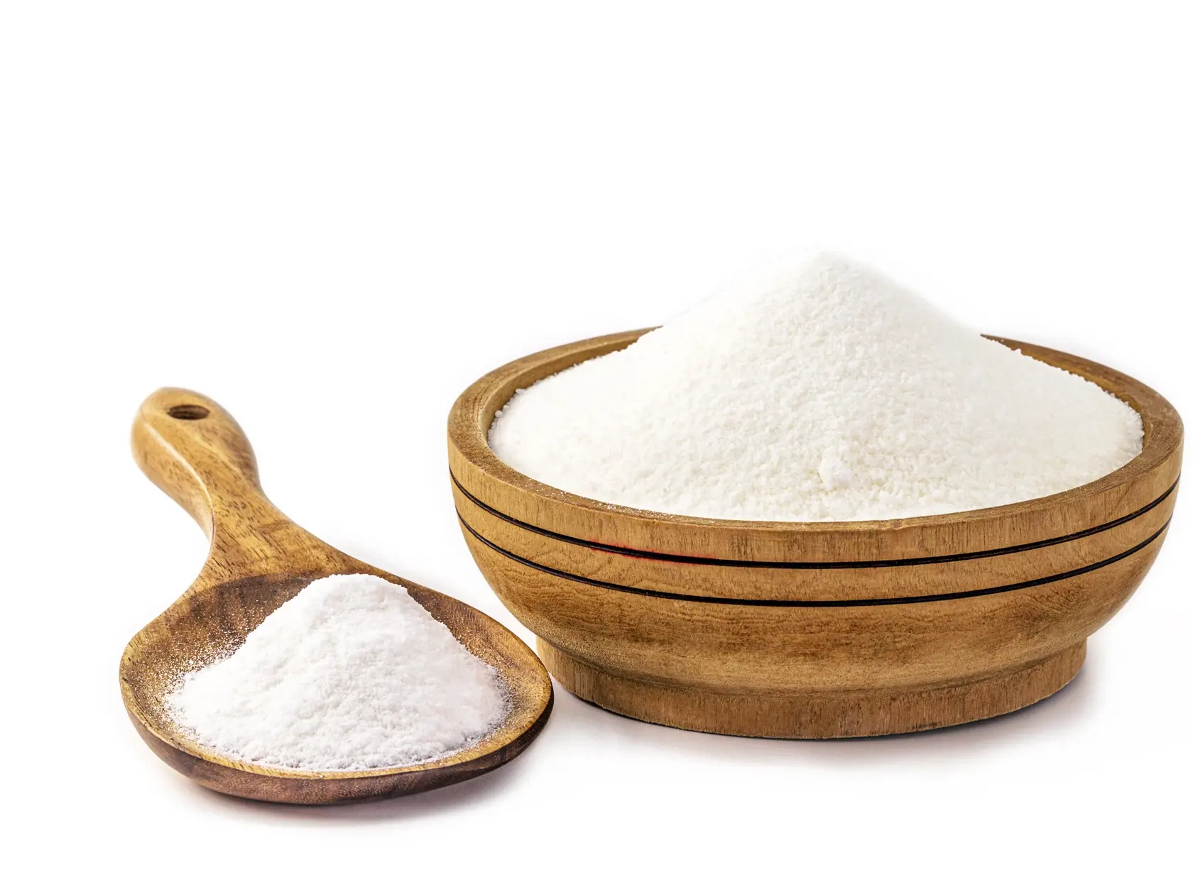Wooden,Spoon,With,Baking,Soda,On,Isolated,White,Background,,Chemical