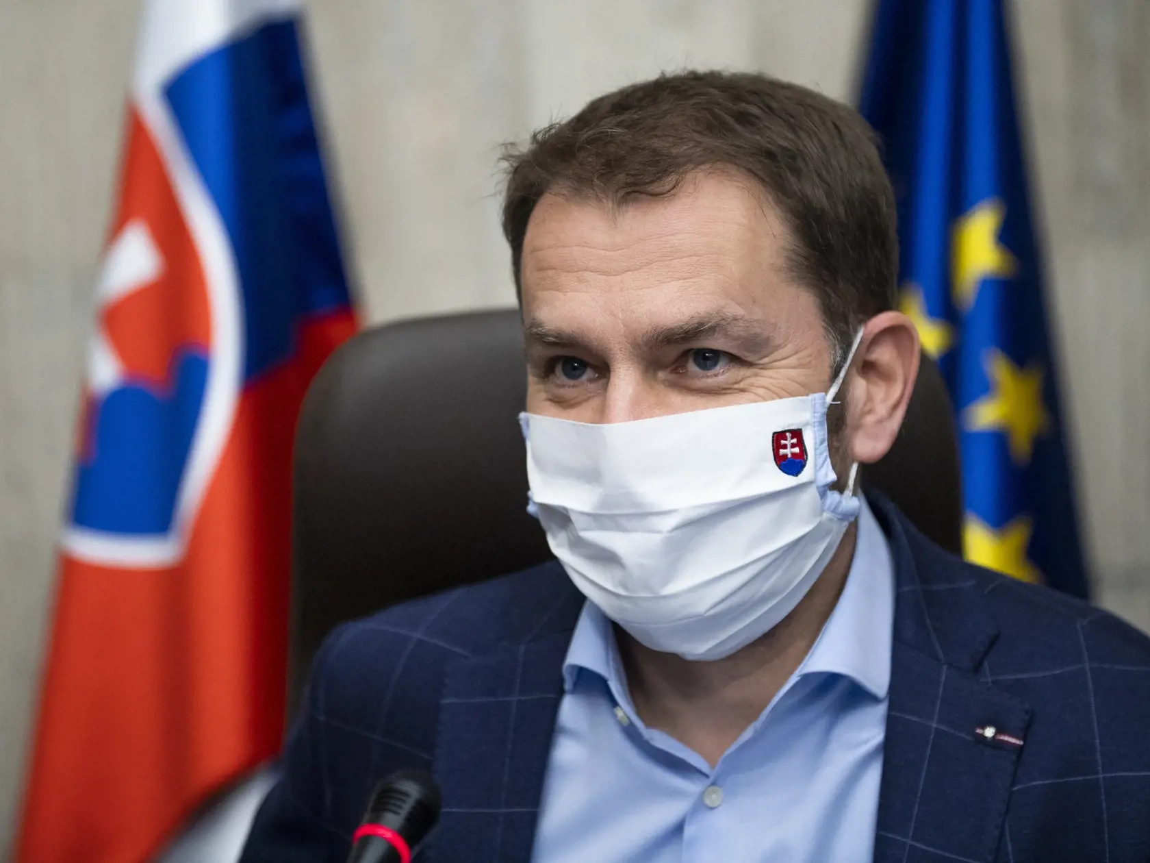 Na snímke je predseda vlády SR Igor Matovič (OĽaNO)