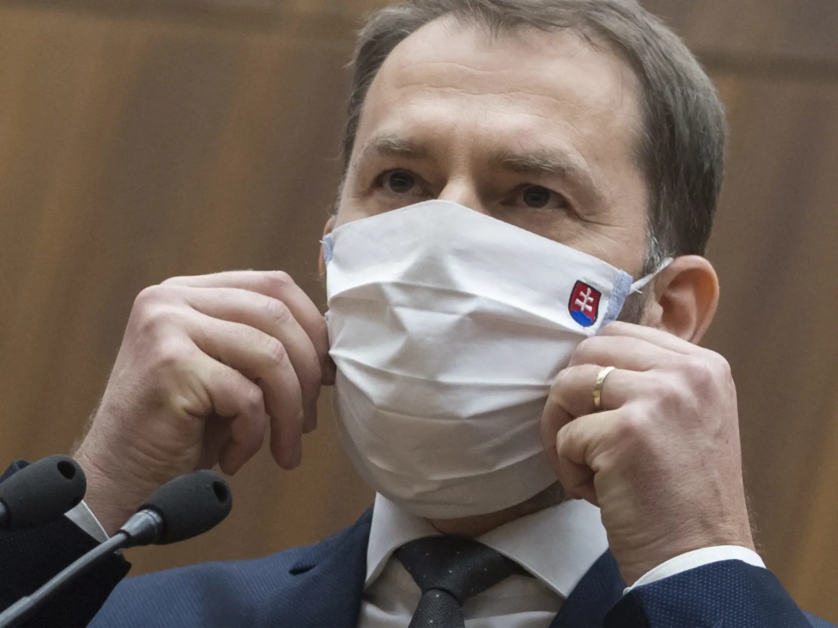 Na snímke je predseda vlády SR Igor Matovič (OĽaNO)
