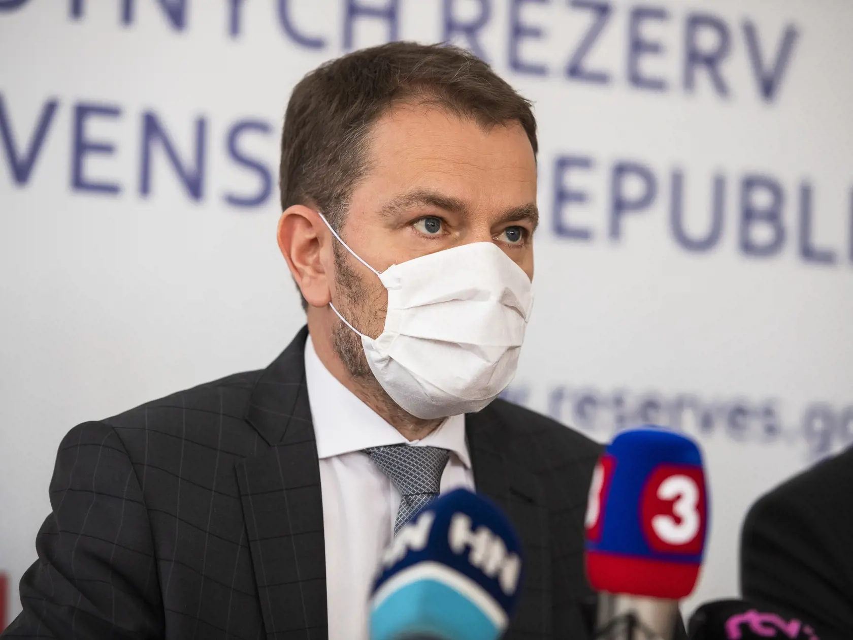 Na snímke je predseda vlády SR Igor Matovič (OĽaNO)