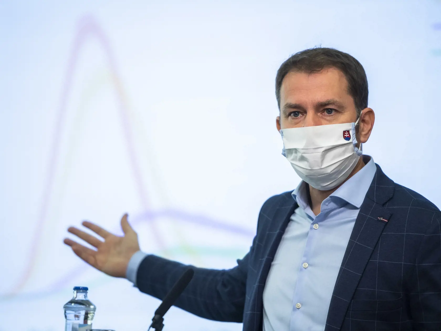 Na snímke je predseda vlády SR Igor Matovič (OĽaNO)