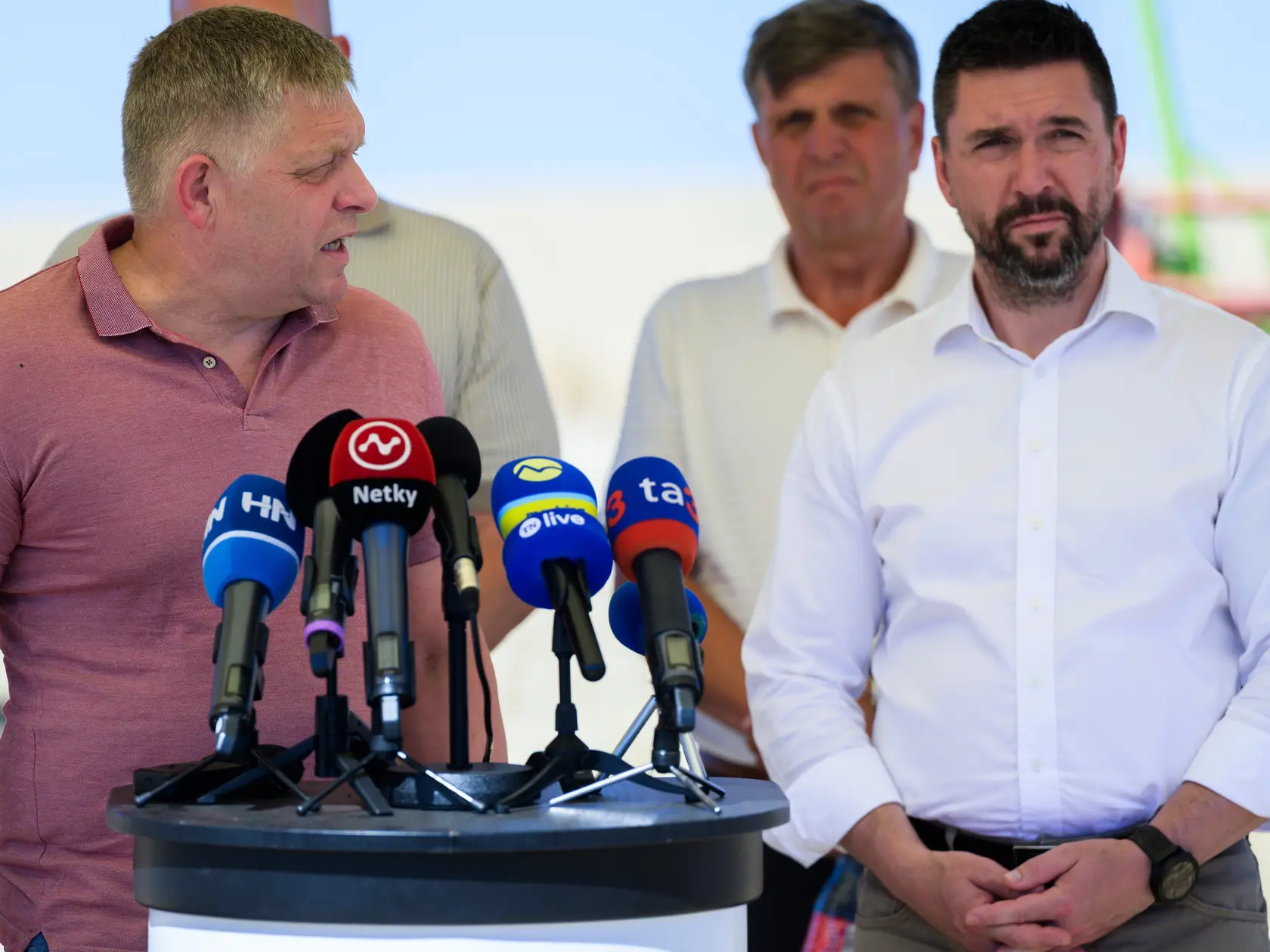 Žatevný výjazd predsedu vlády SR Roberta Fica a ministra pôdohospodárstva a rozvoja vidieka SR Richarda Takáča.