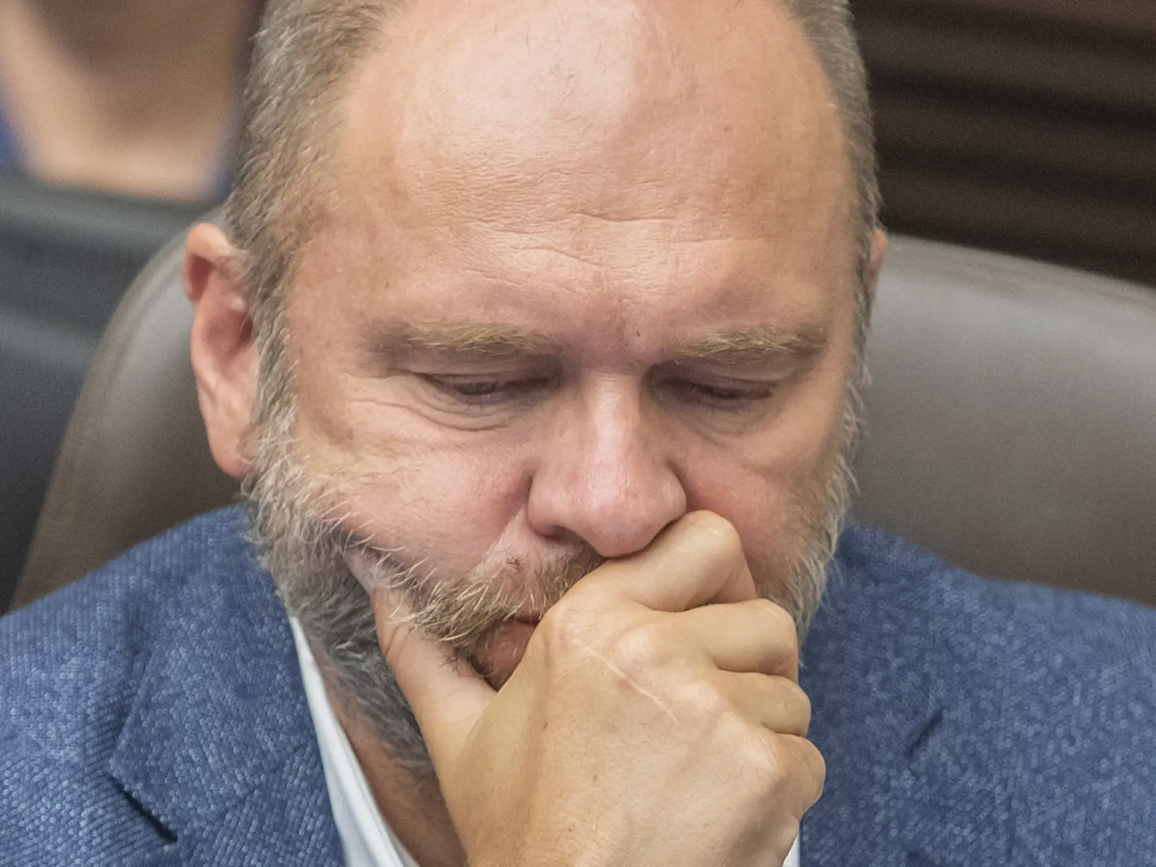 Na snímke minister hospodárstva SR Richard Sulík (SaS) počas rokovania Hospodárskej tady Slovenska (HSR) v pondelok 22. augusta 2022 v Bratislave. FOTO TASR - Martin Baumann