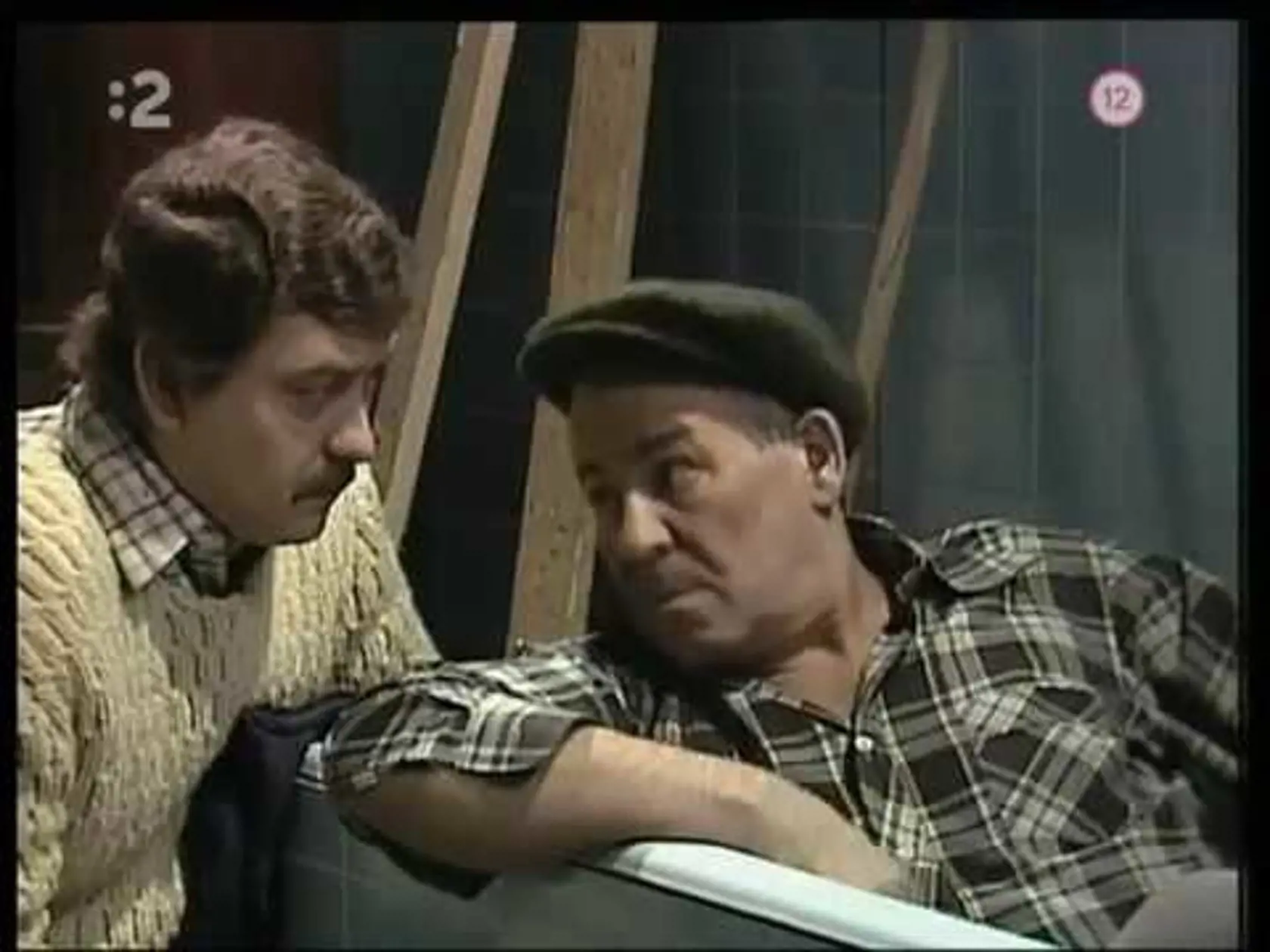 Ivan Rajniak a Dušan Taragel v jednej z mnohých televíznych inscenácii. 