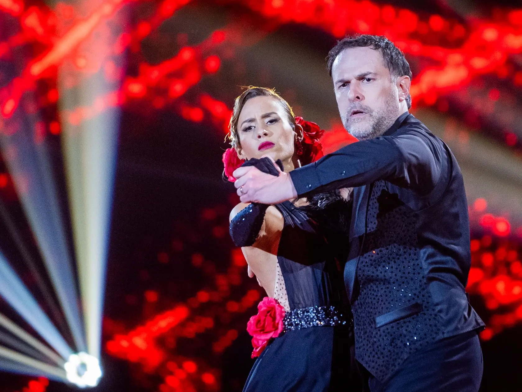 Druhé kolo tanečnej televíznej šou Let’s Dance. Na snímke  Juraj Kemka a Natália Glosíková.